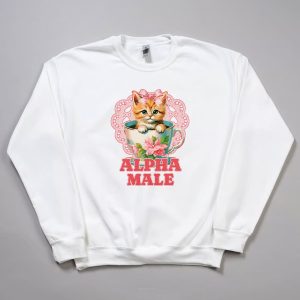 Nicholas Galitzine Kitten Sweatshirt 13