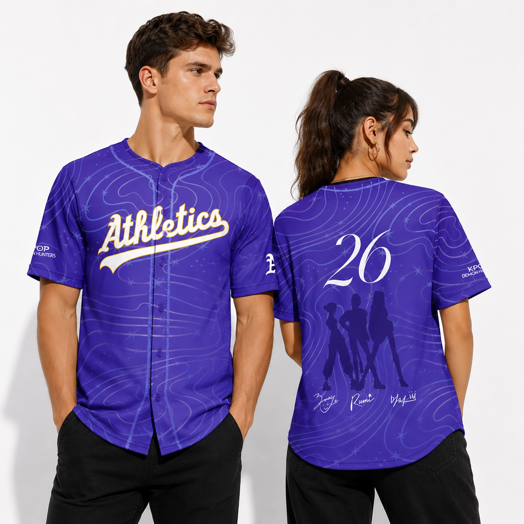 2026 A's KPop Demon Hunters Jersey Giveaway 2 2026 As KPop Demon Hunters Jersey Giveaway 3