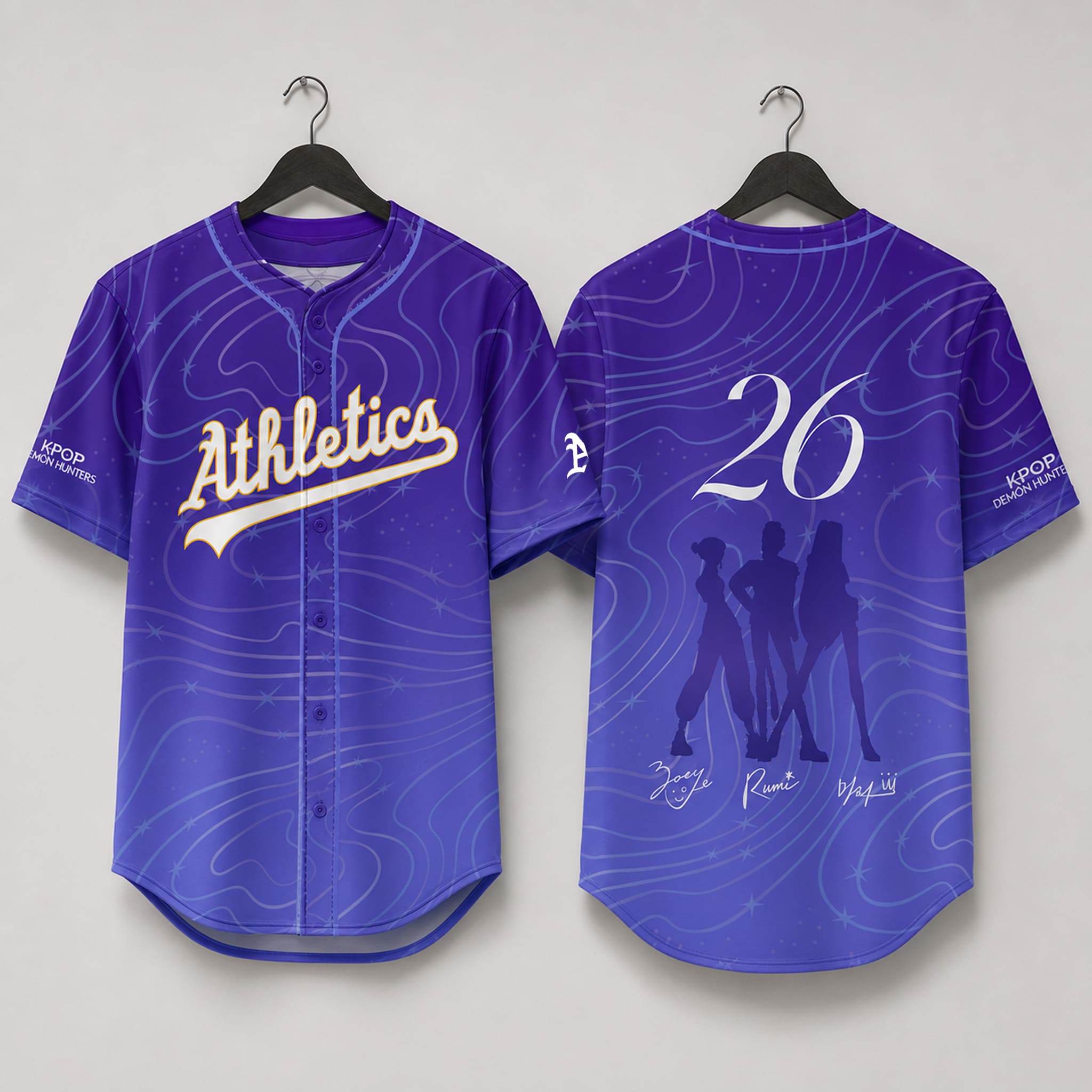 2026 A's KPop Demon Hunters Jersey Giveaway 3 2026 As KPop Demon Hunters Jersey Giveaway