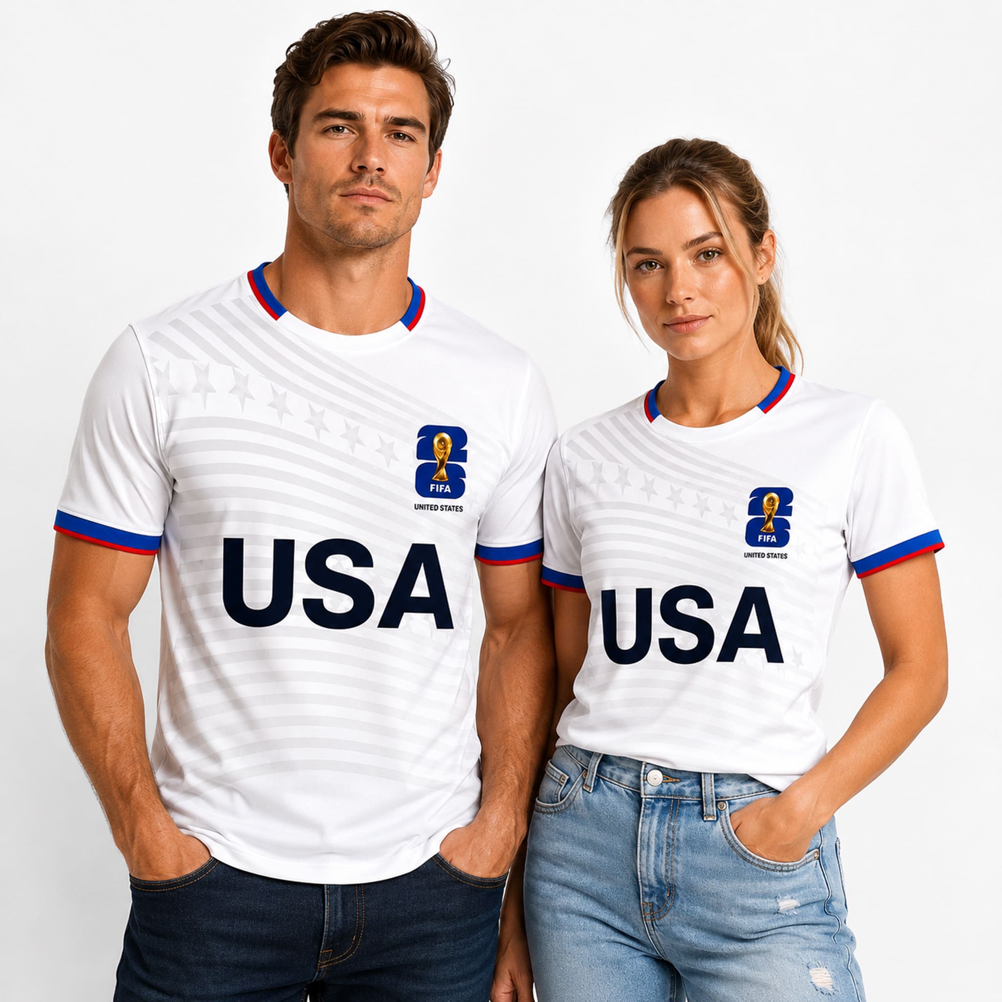 2026 Brad Pitt White USA Shirt 1 2026 Brad Pitt White USA Shirt 1