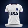 2026 Brad Pitt White USA Shirt 5 2026 Brad Pitt White USA Shirt 2