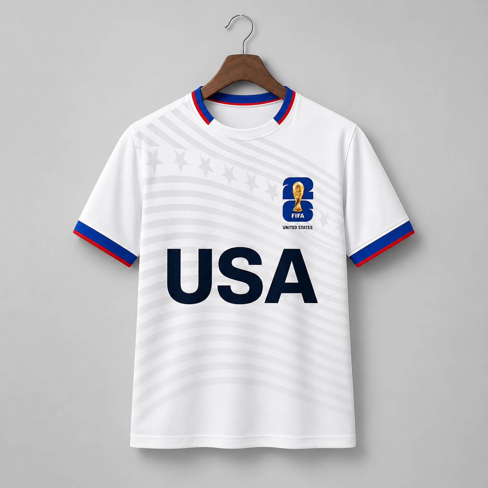 2026 Brad Pitt White USA Shirt 3 2026 Brad Pitt White USA Shirt 3