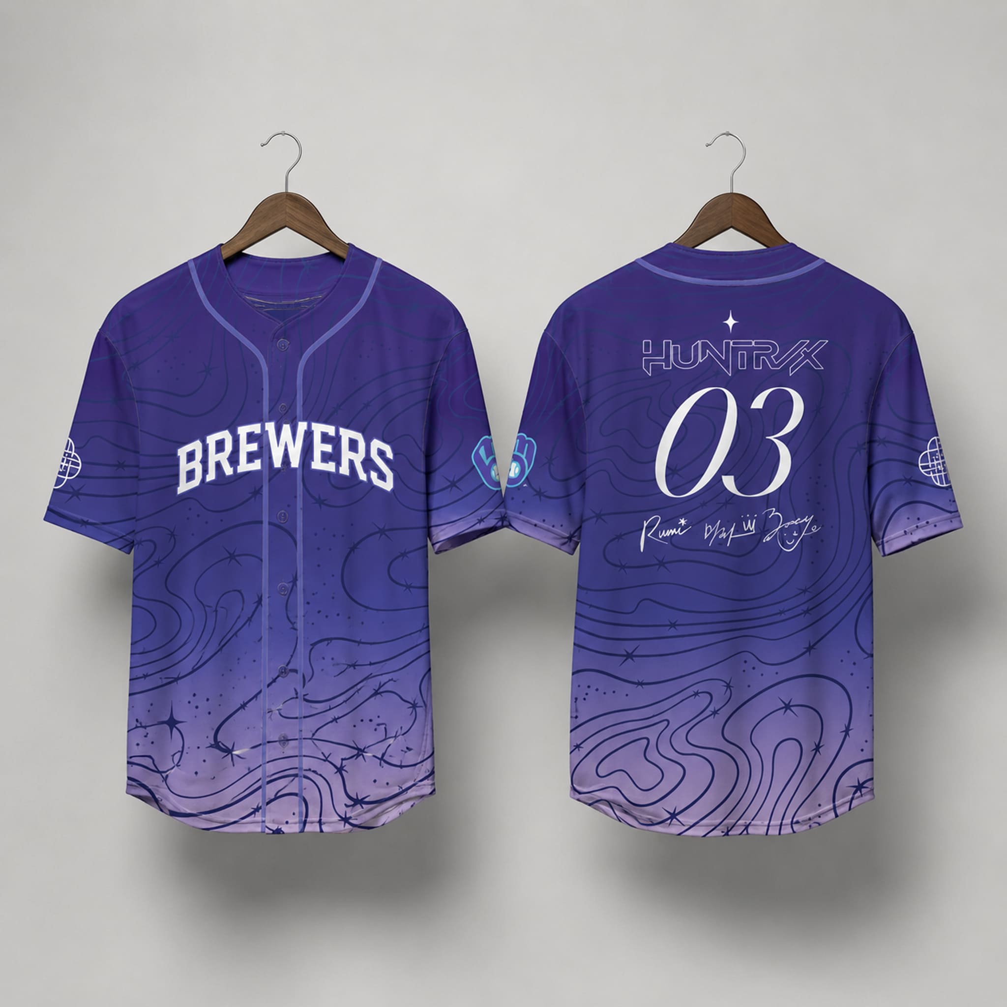 2026 Brewers KPop Demon Hunters HUNTR X Jersey Giveaway 2 2026 Brewers KPop Demon Hunters HUNTR X Jersey Giveaway 2