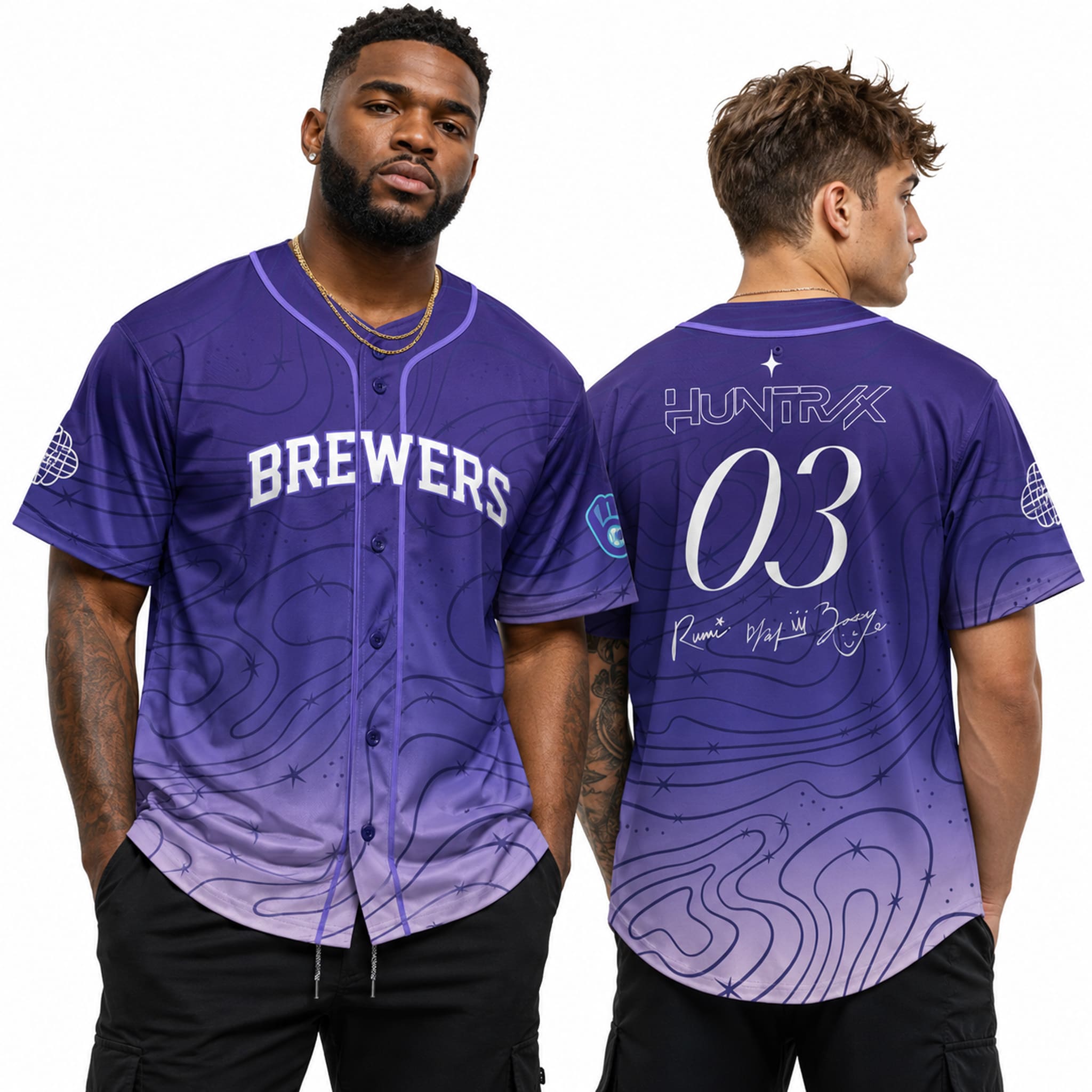 2026 Brewers KPop Demon Hunters HUNTR X Jersey Giveaway 3 2026 Brewers KPop Demon Hunters HUNTR X Jersey Giveaway 3
