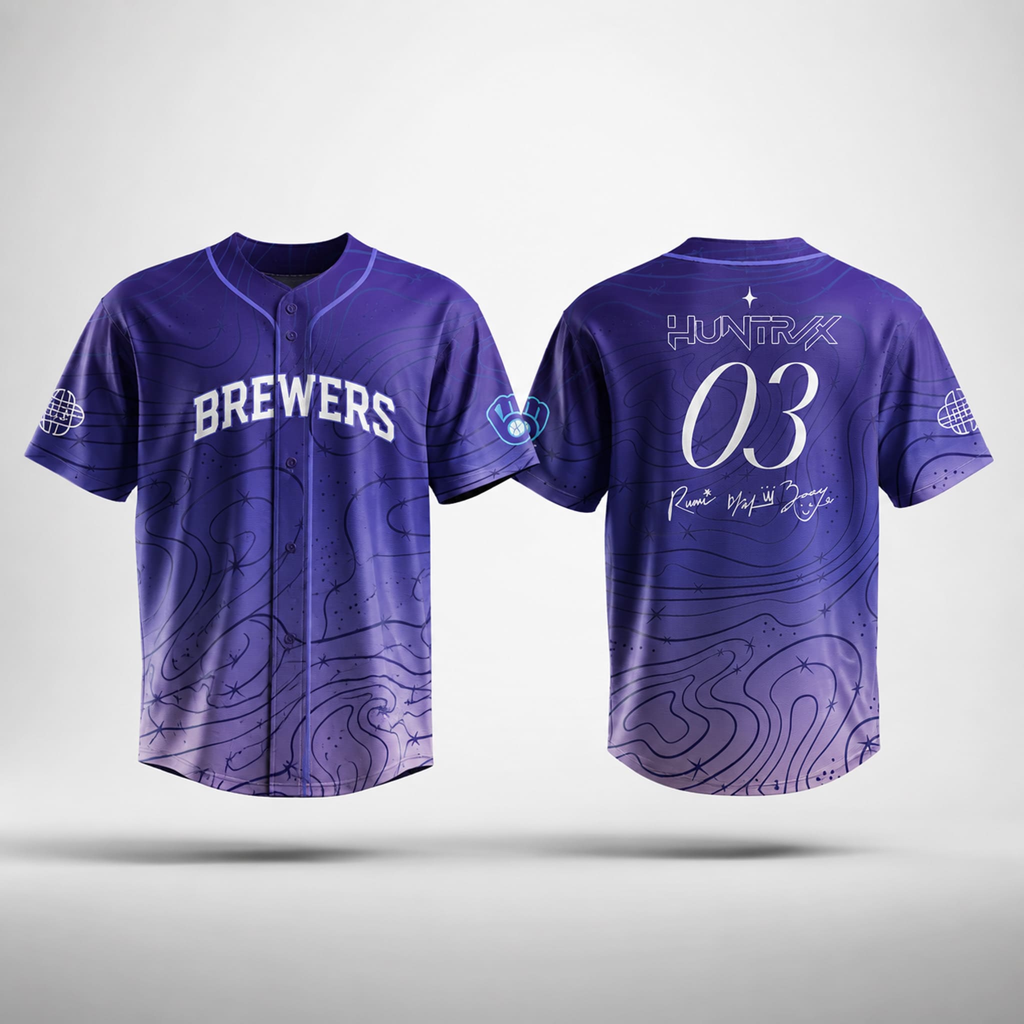 2026 Brewers KPop Demon Hunters HUNTR X Jersey Giveaway 4 2026 Brewers KPop Demon Hunters HUNTR X Jersey Giveaway