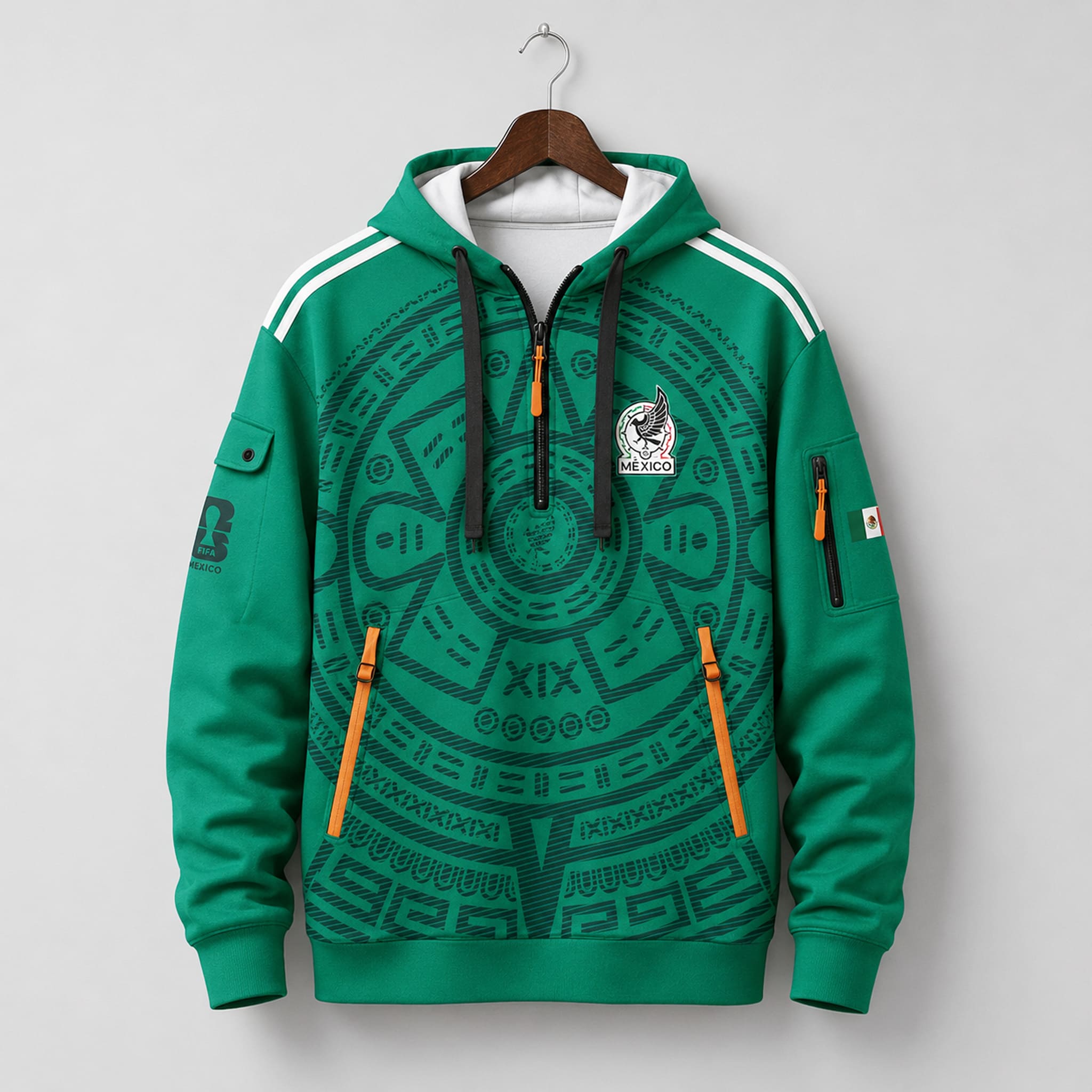 2026 FIFA World Cup Mexico Zip Hoodie 3 2026 FIFA World Cup Mexico Zip Hoodie 4