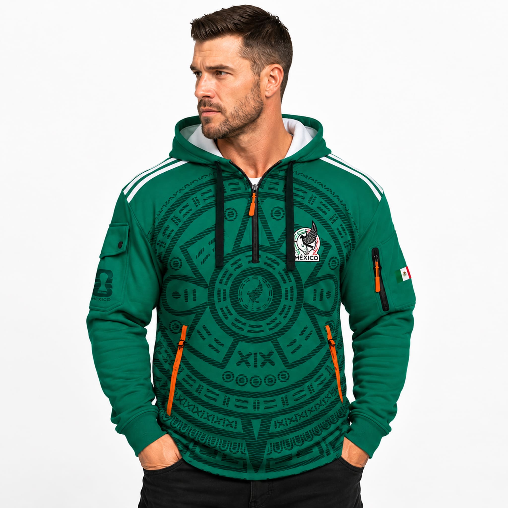 2026 FIFA World Cup Mexico Zip Hoodie 4 2026 FIFA World Cup Mexico Zip Hoodie