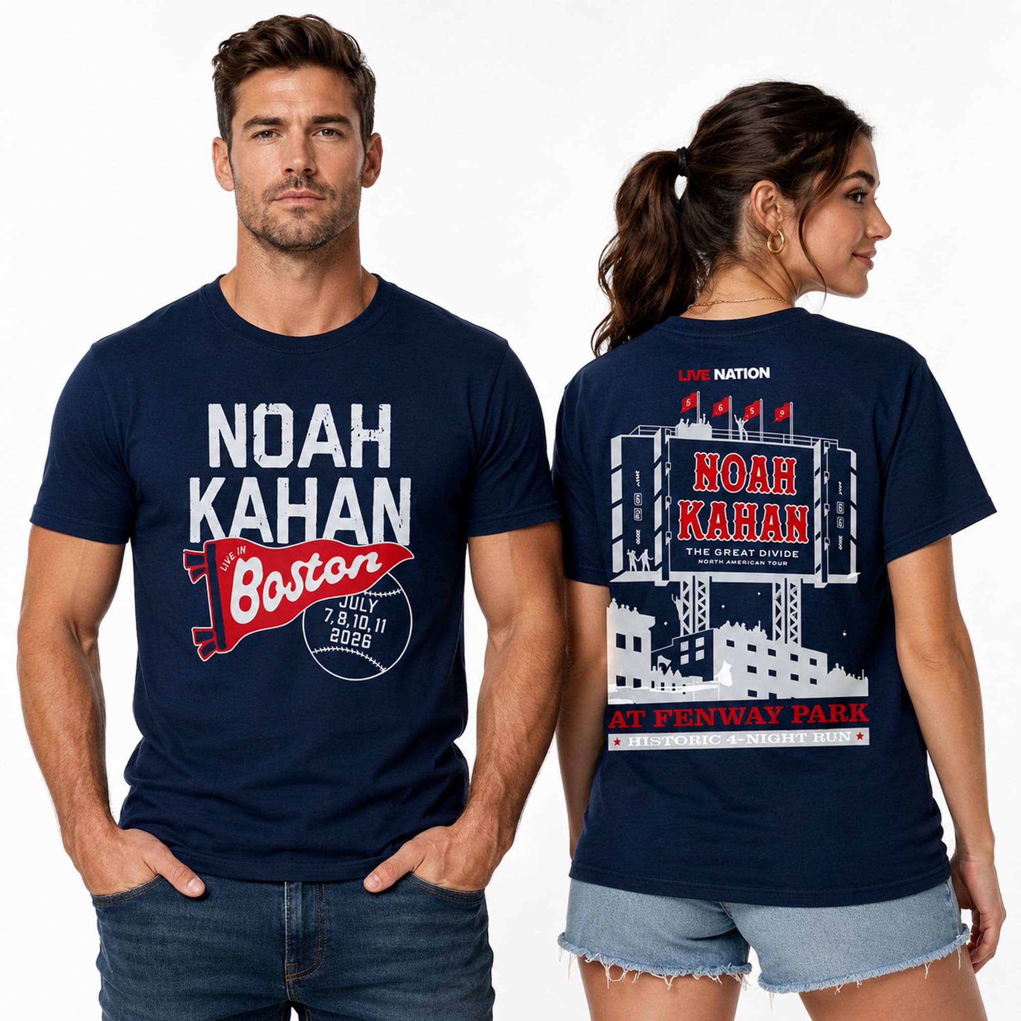 2026 Noah Kahan The Great Divide Tour Fenway Park Shirt 2 2026 Noah Kahan The Great Divide Tour Fenway Park Shirt 2