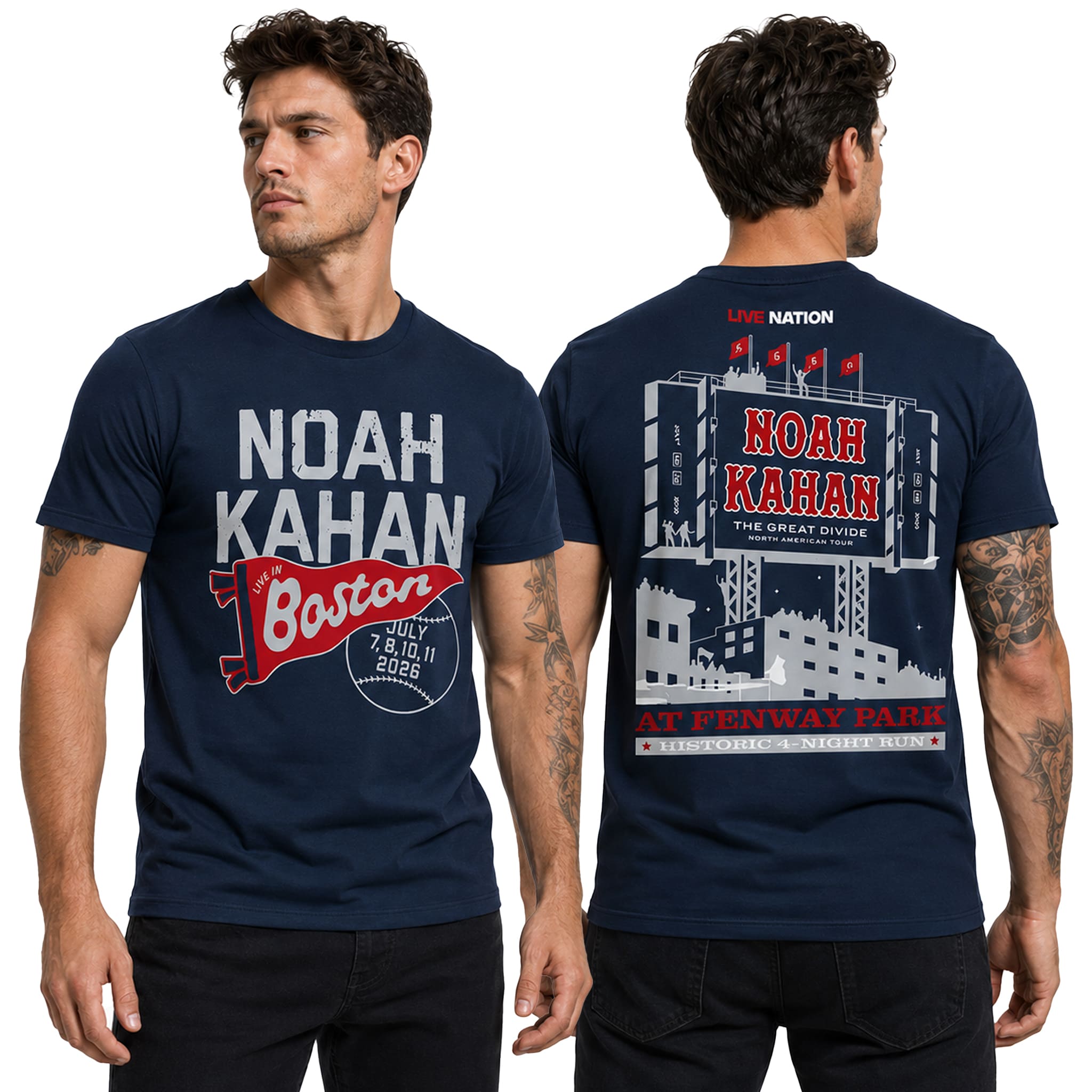 2026 Noah Kahan The Great Divide Tour Fenway Park Shirt 4 2026 Noah Kahan The Great Divide Tour Fenway Park Shirt 4