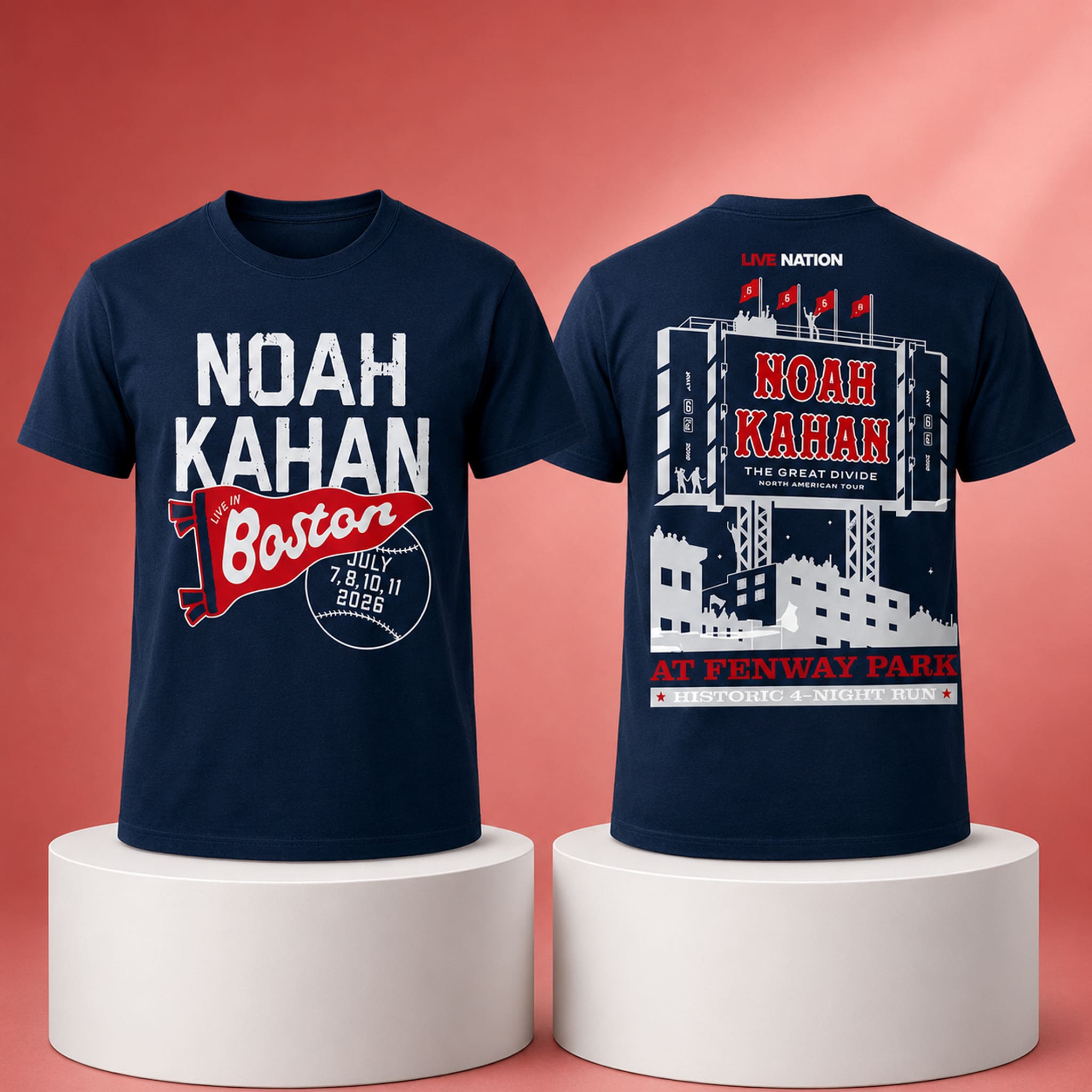 2026 Noah Kahan The Great Divide Tour Fenway Park Shirt 5 2026 Noah Kahan The Great Divide Tour Fenway Park Shirt