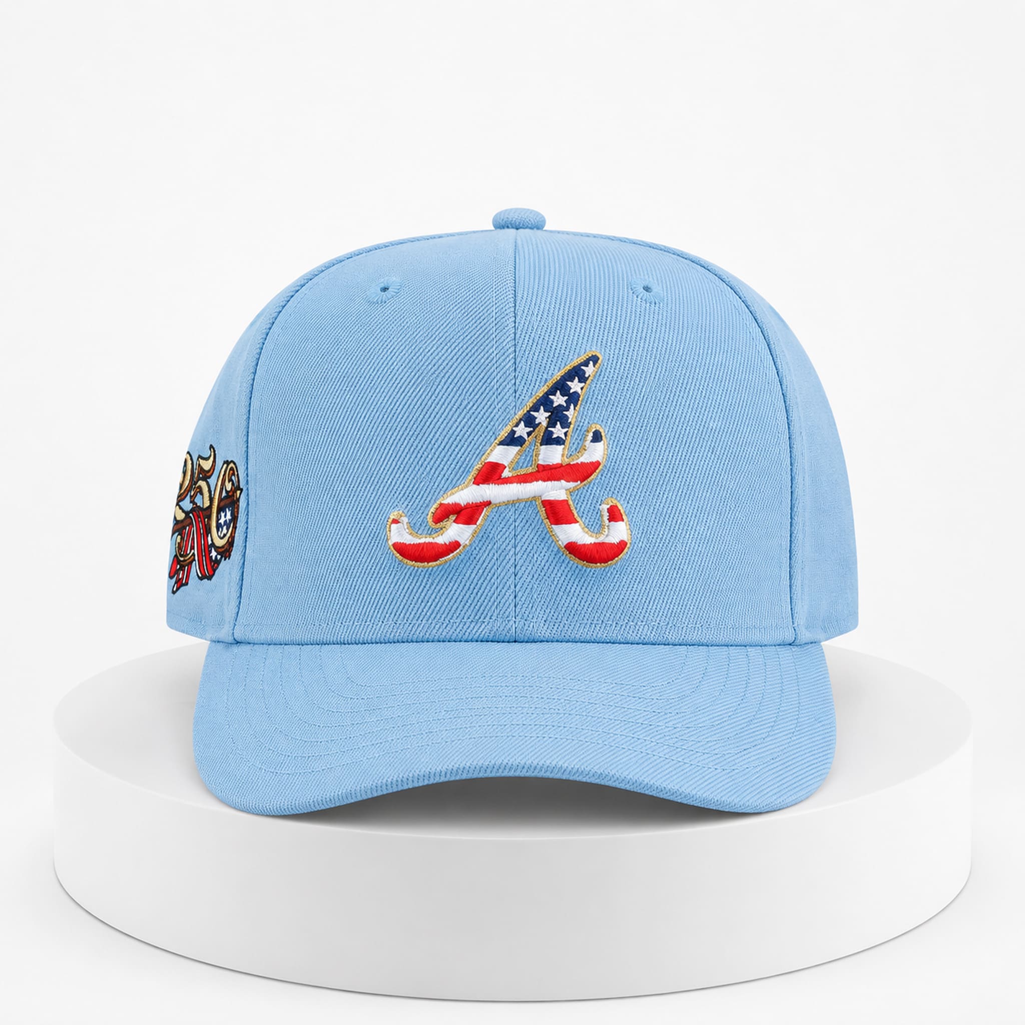 Atlanta Braves USA 250 Red White Blue Hat 4 Atlanta Braves USA 250 Red White Blue Hat 4