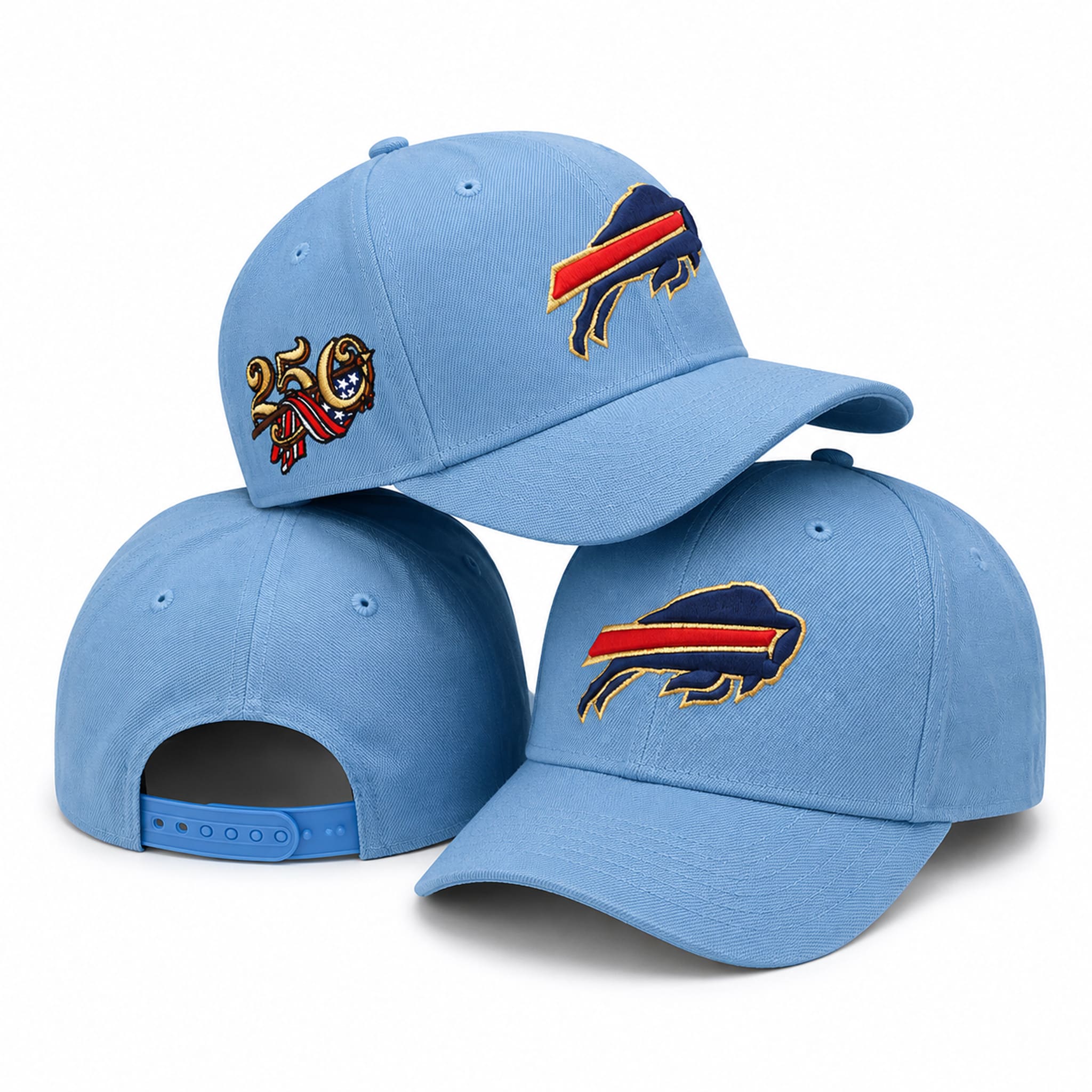 Bills USA 250 Red White Blue Hat 2 Bills USA 250 Red White Blue Hat 4