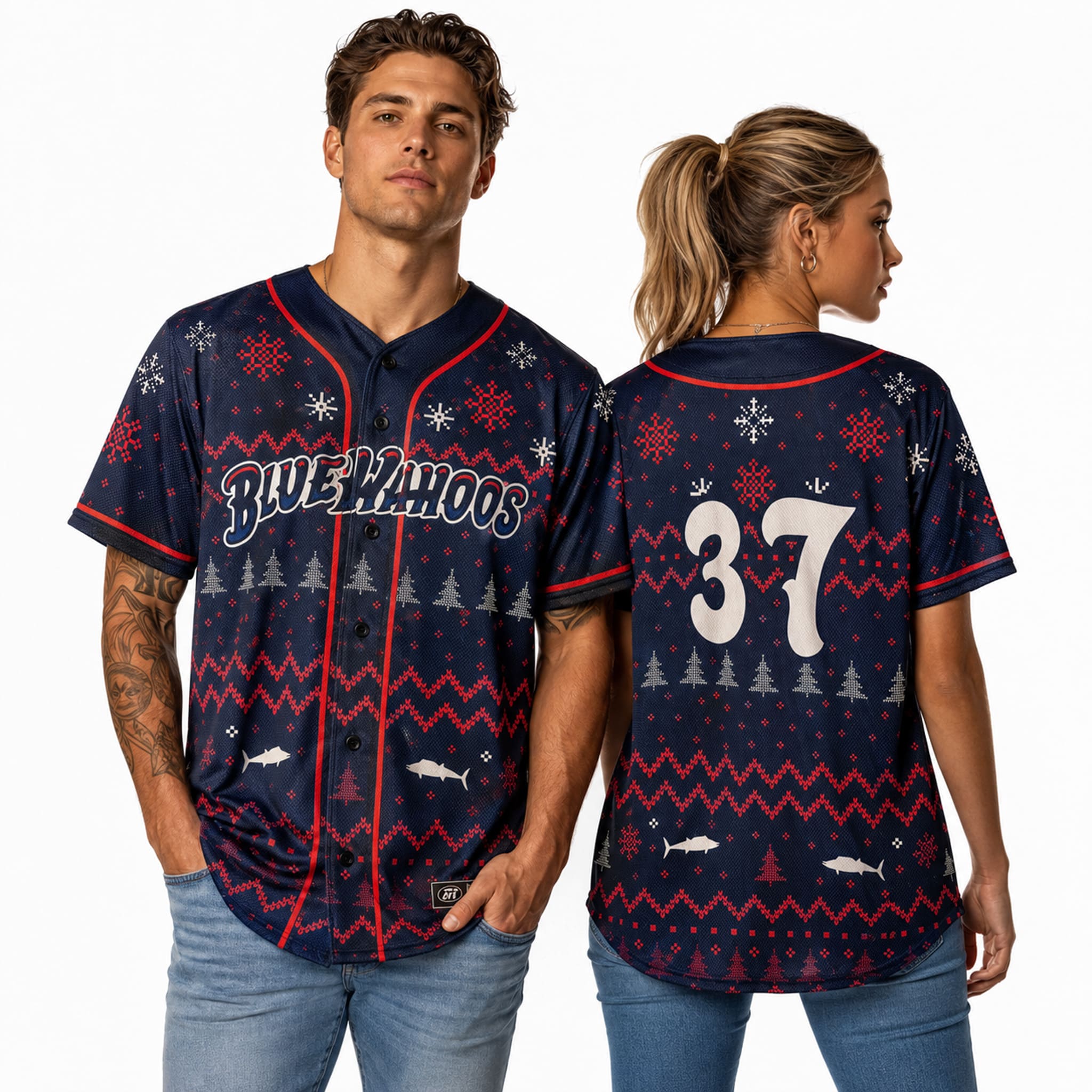Blue Wahoos Christmas in July Jersey 2026 2 Blue Wahoos Christmas in July Jersey 2026 2