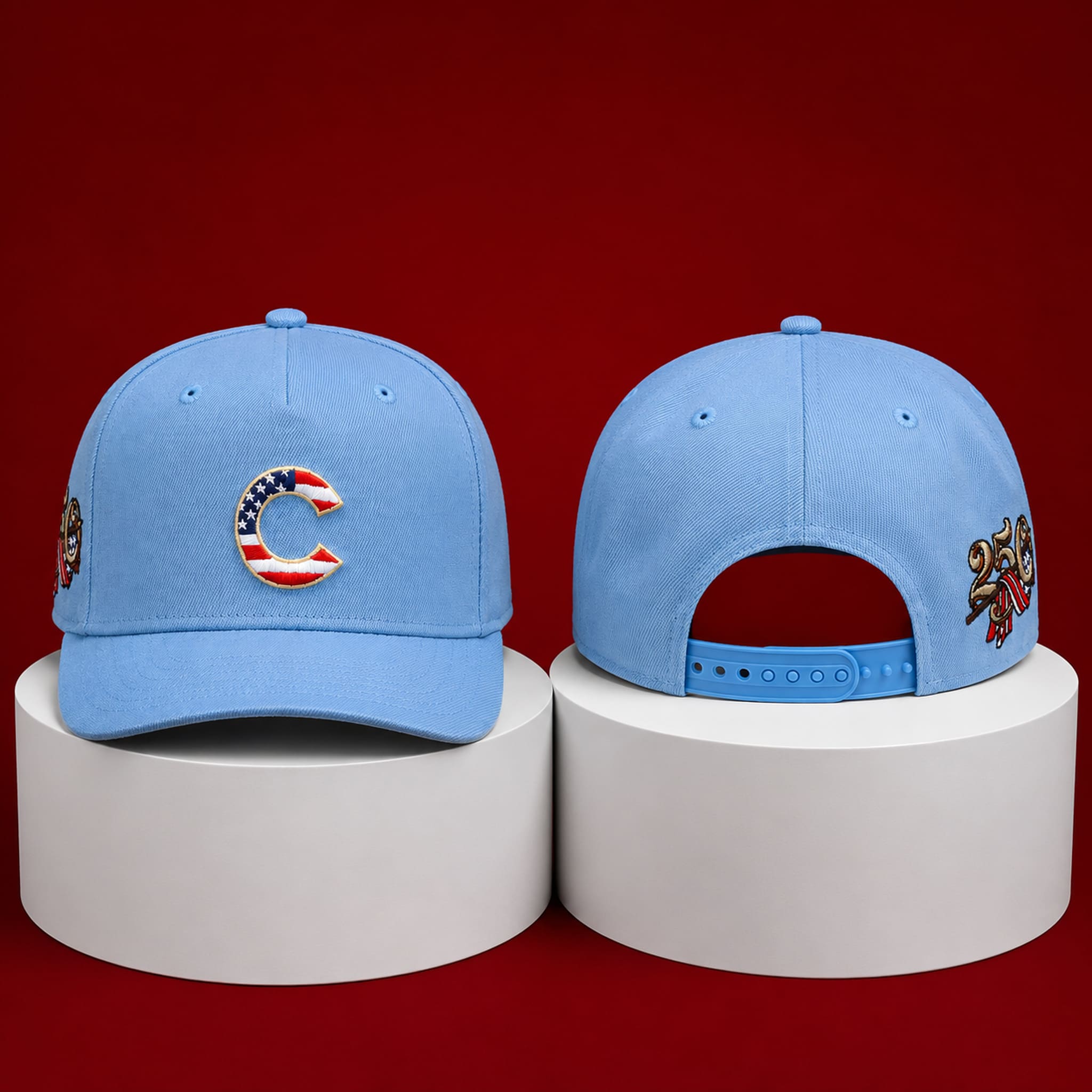 Chicago Cubs USA 250 Red White Blue Hat 1 Chicago Cubs USA 250 Red White Blue Hat 1
