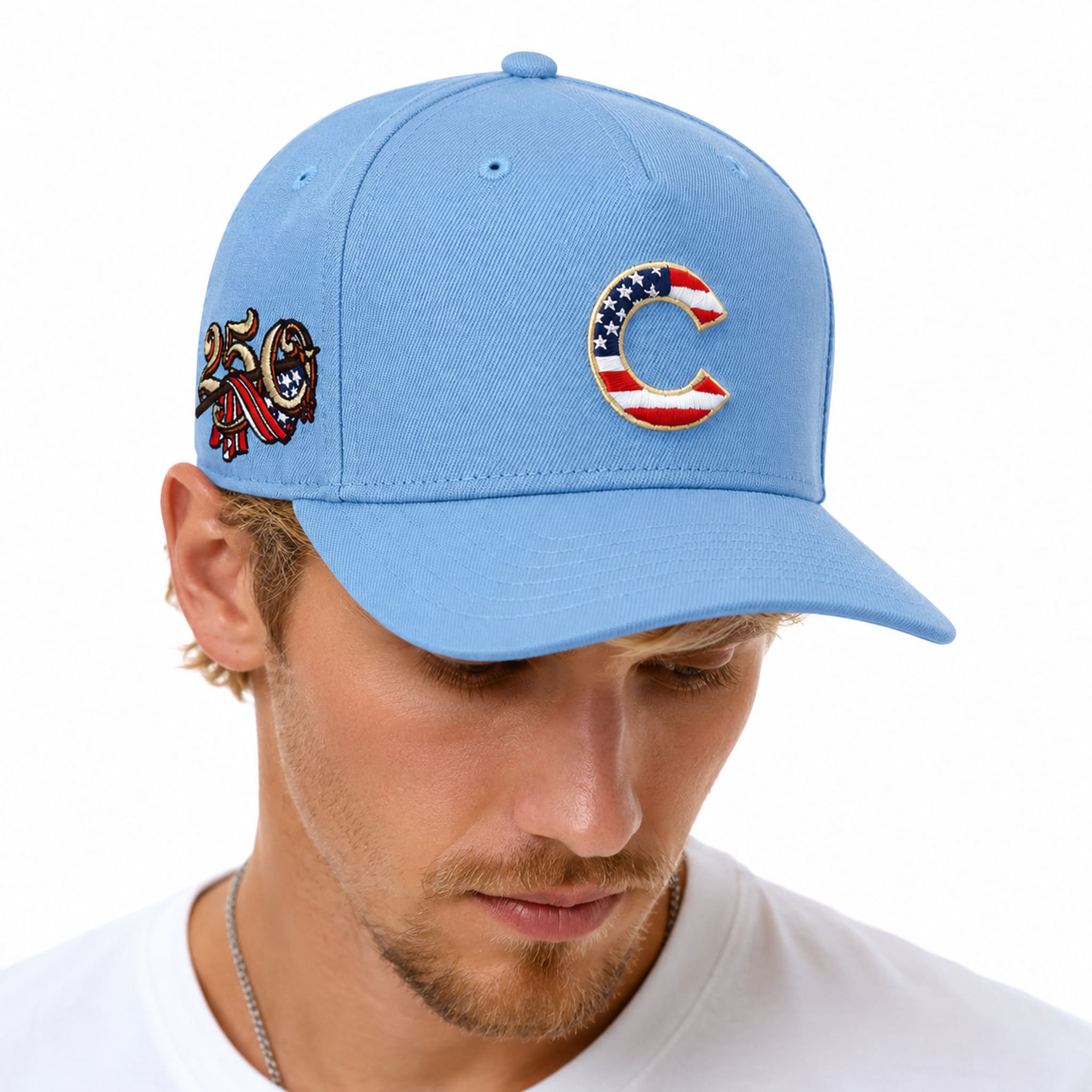Chicago Cubs USA 250 Red White Blue Hat 2 Chicago Cubs USA 250 Red White Blue Hat 2