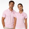 Derrick White Celtics Pink Stripe Polo Shirt 6 Derrick White Celtics Pink Stripe Polo Shirt 2