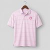 Derrick White Celtics Pink Stripe Polo Shirt 8 Derrick White Celtics Pink Stripe Polo Shirt 4