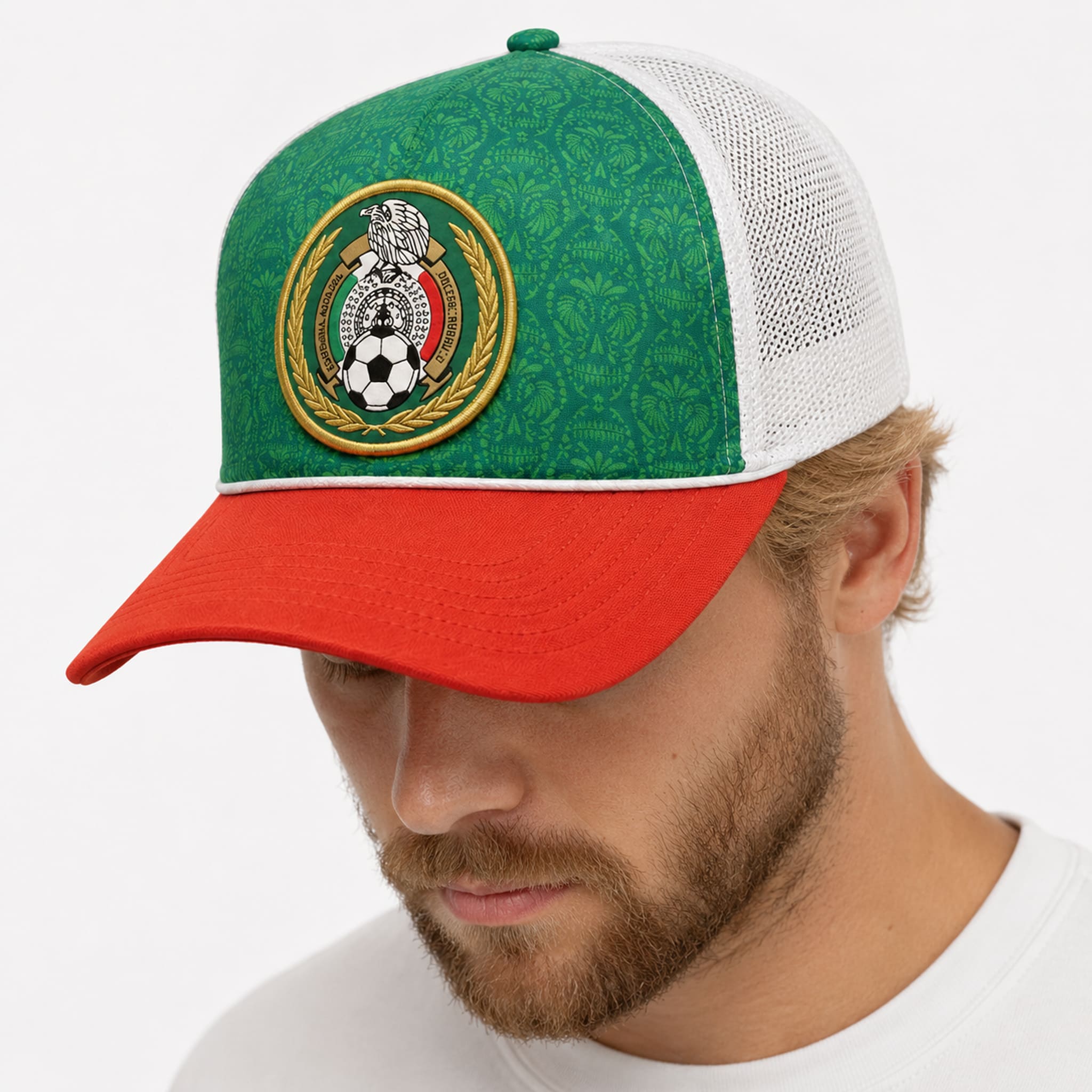 FIFA World Cup 2026 Mexico Soccer Trucker Hat 2 FIFA World Cup 2026 Mexico Soccer Hat 2
