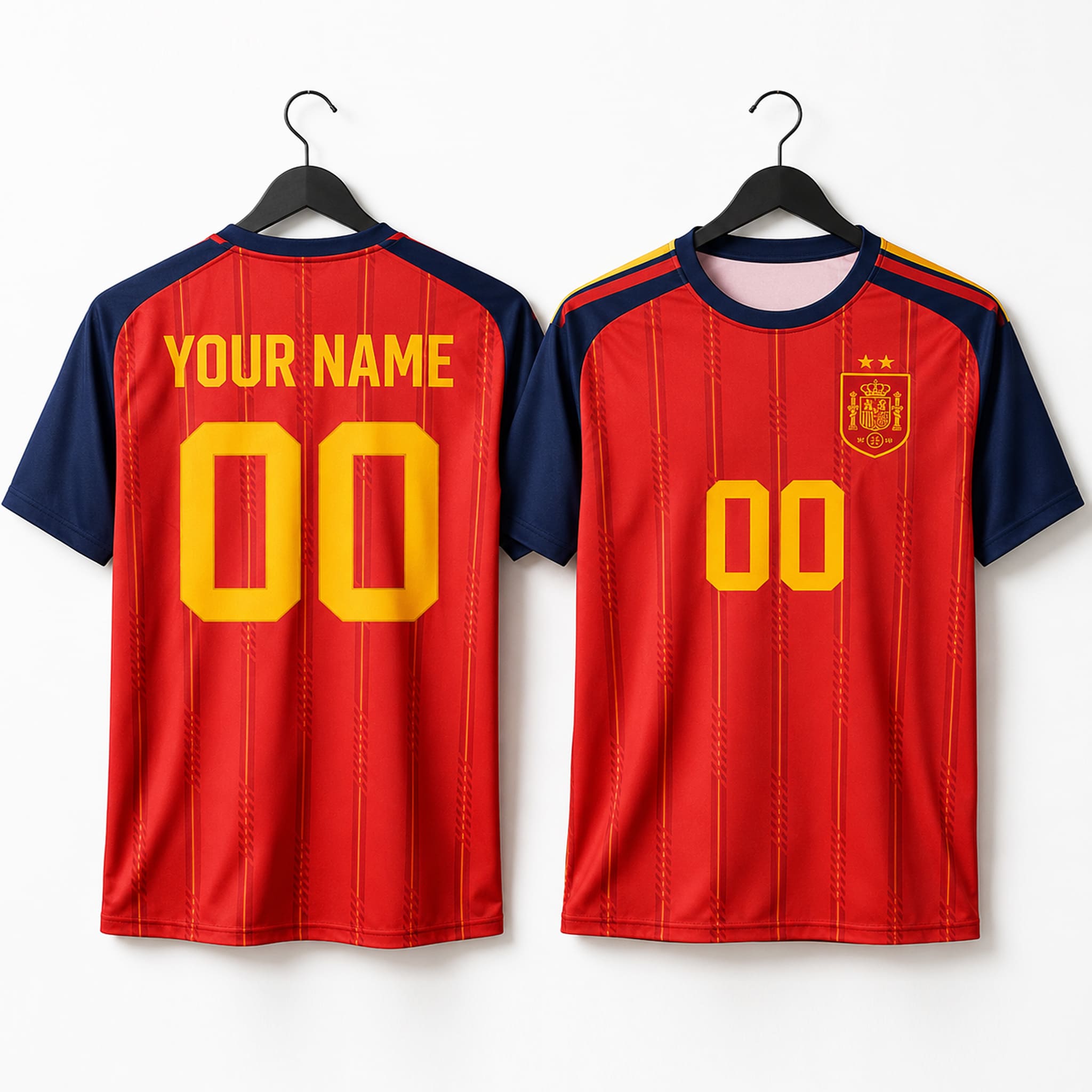 FIFA World Cup Spain Jersey With 2 Stars FIFA World Cup Spain Jersey With 2 Stars
