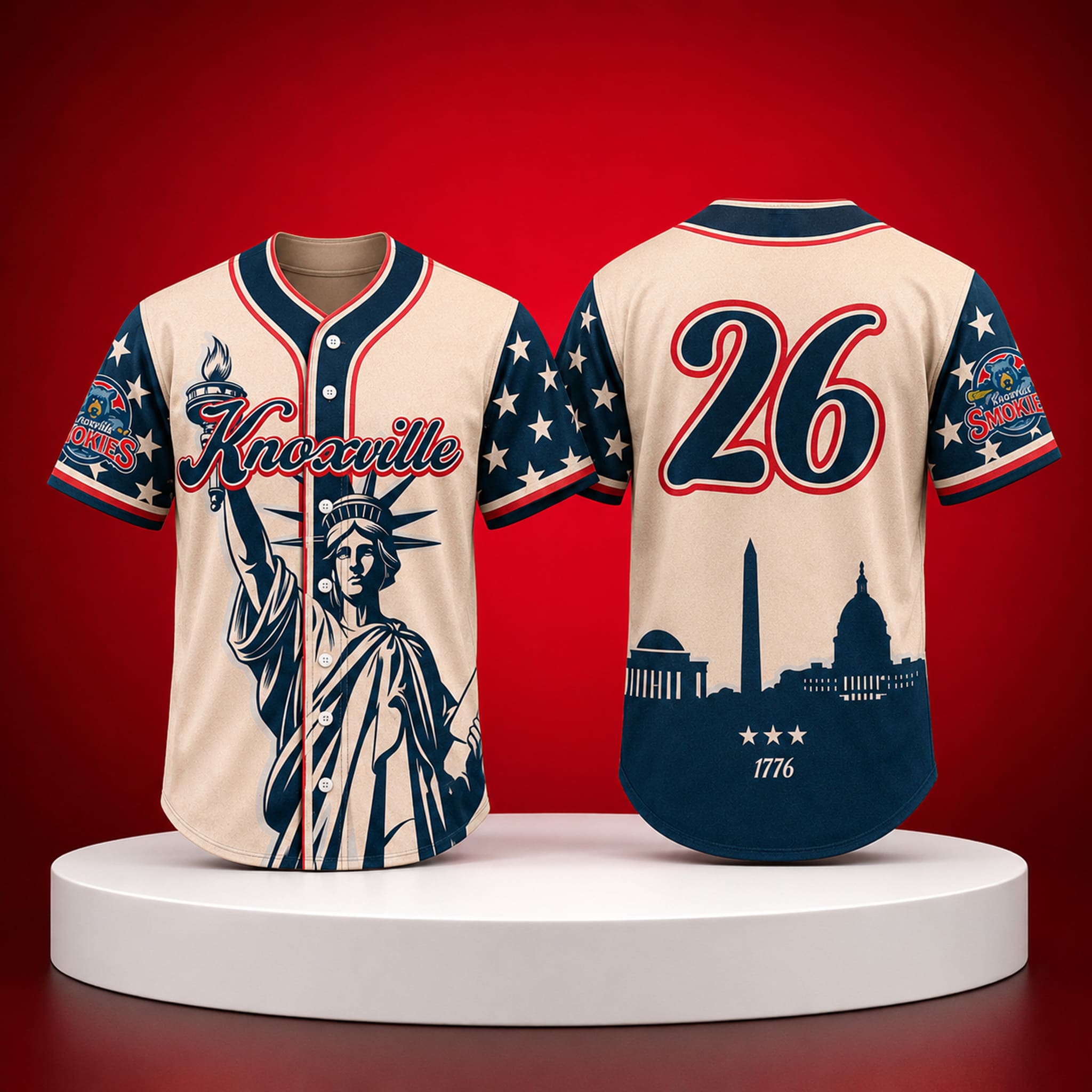 Knoxville Smokies Independence Day 2026 Jersey 1 Knoxville Smokies Independence Day 2026 Jersey 1