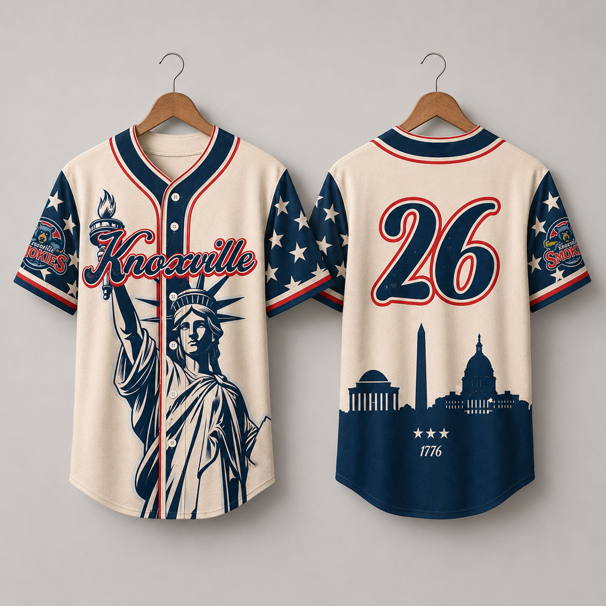 Knoxville Smokies Independence Day 2026 Jersey 3 Knoxville Smokies Independence Day 2026 Jersey 3