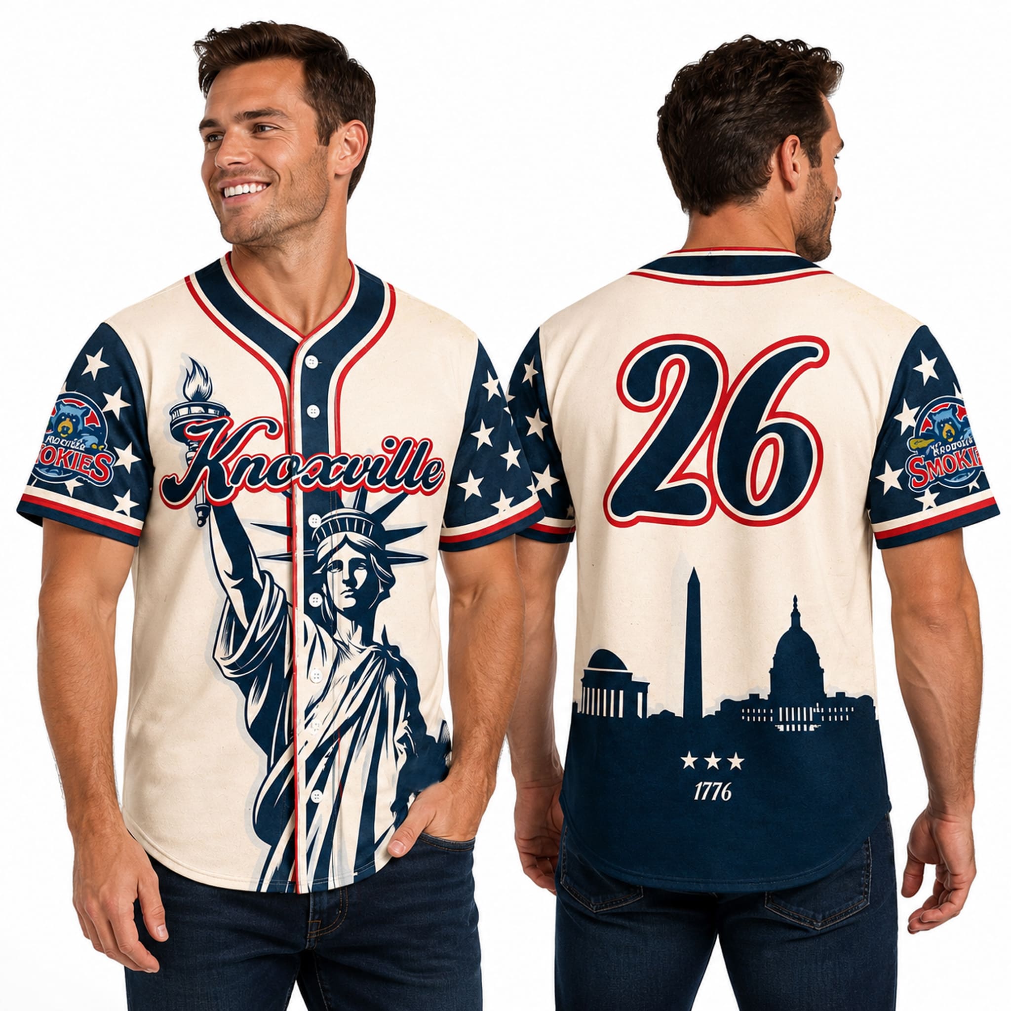 Knoxville Smokies Independence Day 2026 Jersey 4 Knoxville Smokies Independence Day 2026 Jersey 4