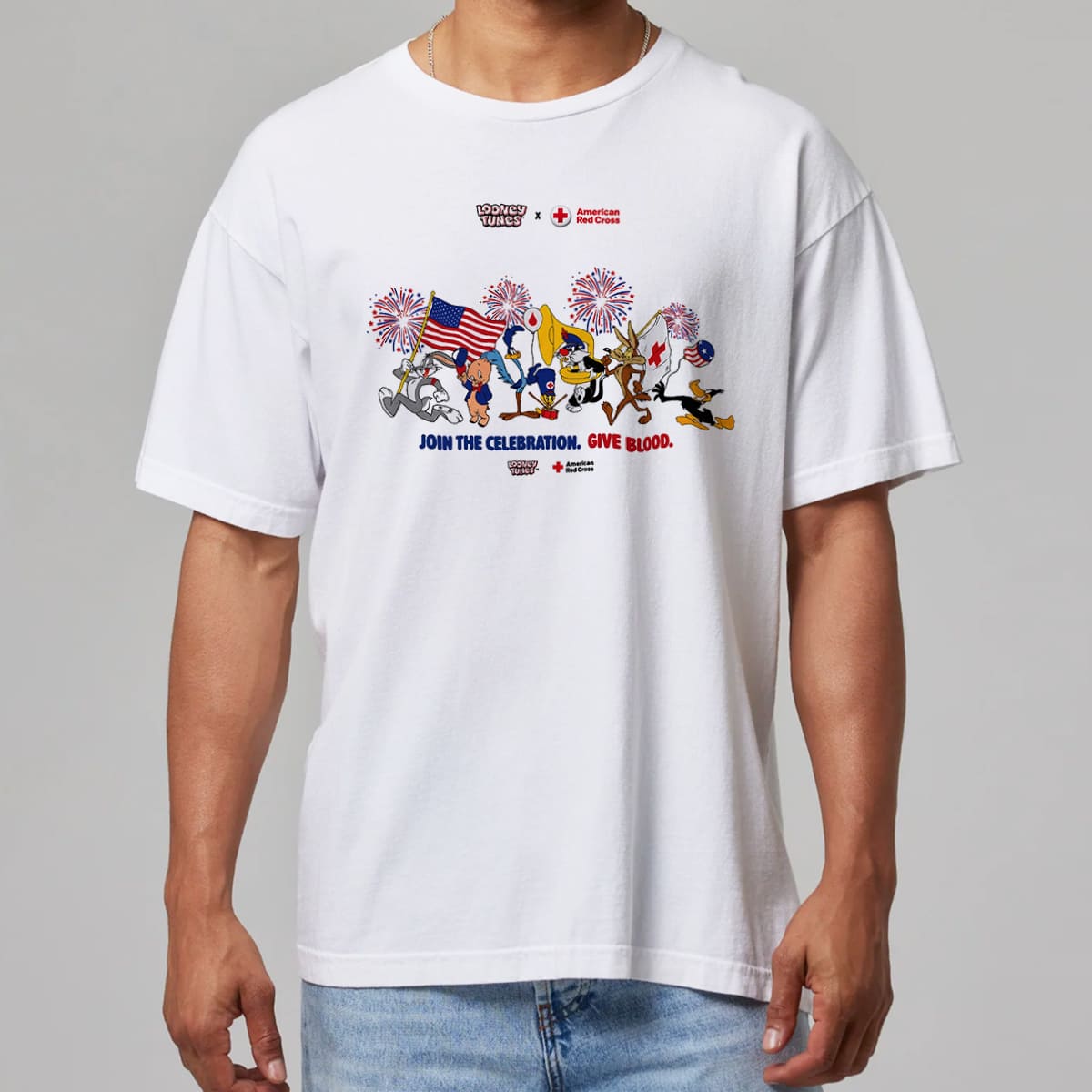 2026 Looney Tunes American Red Cross T-Shirt 1 Looney Tunes American Red Cross T Shirt 2026 2