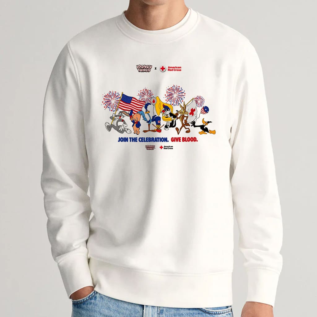 2026 Looney Tunes American Red Cross T-Shirt 3 Looney Tunes American Red Cross T Shirt 2026 4