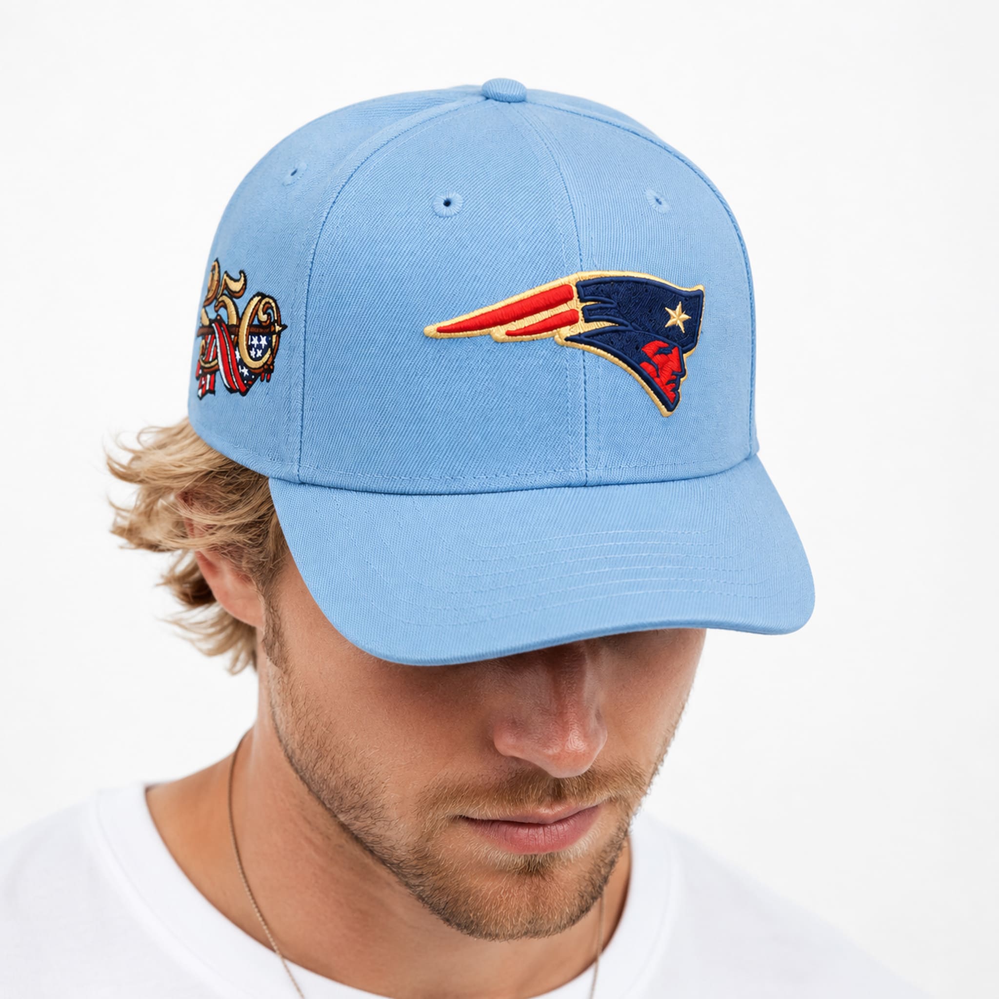 Patriots USA 250 Red White Blue Hat 1 Patriots USA 250 Red White Blue Hat 2