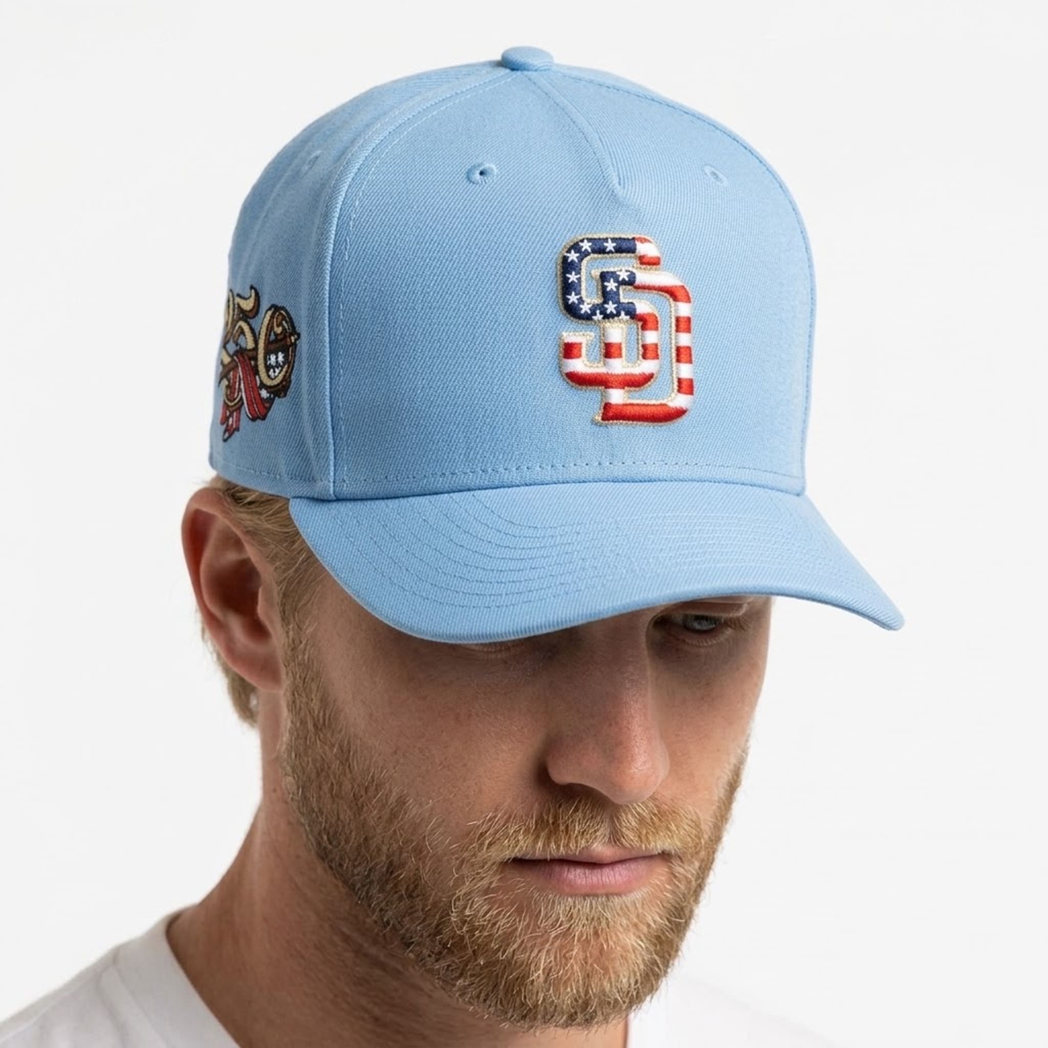 SD Padres USA 250 Red White Blue Hat 2 SD Padres USA 250 Red White Blue Hat 2