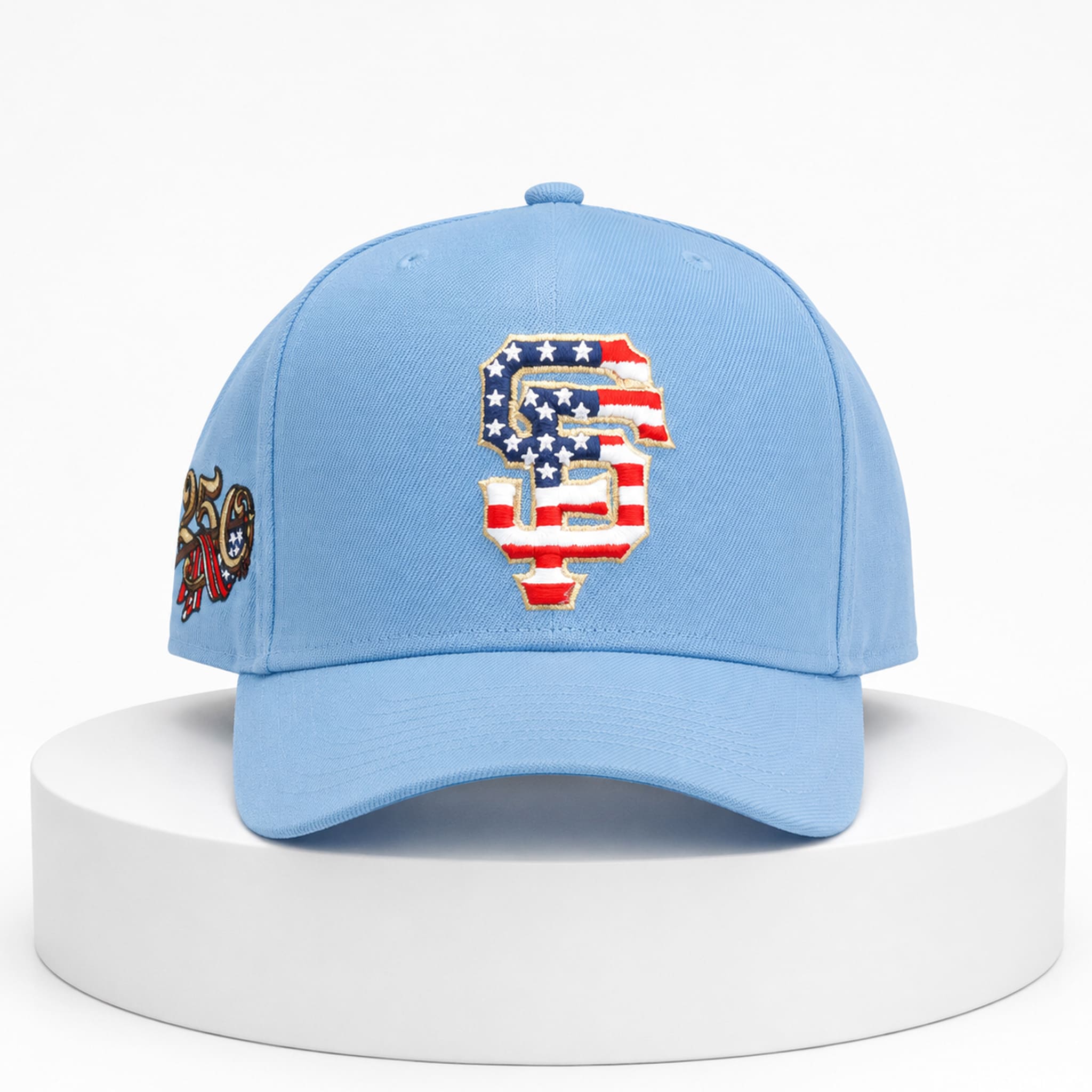 SF Giants USA 250 Red White Blue Hat 5 SF Giants USA 250 Red White Blue Hat