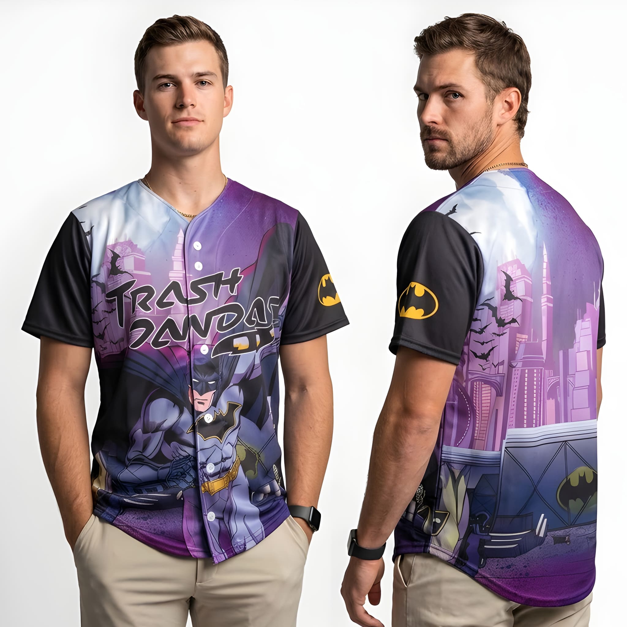2026 Trash Pandas Superhero Night Batman Jersey 4 Trash Pandas Superhero Night Batman Jersey 2026 3