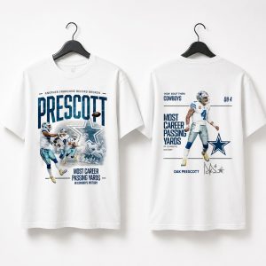 Dak Prescott Most Career Passing Yards In Cowboys Shirt 2026