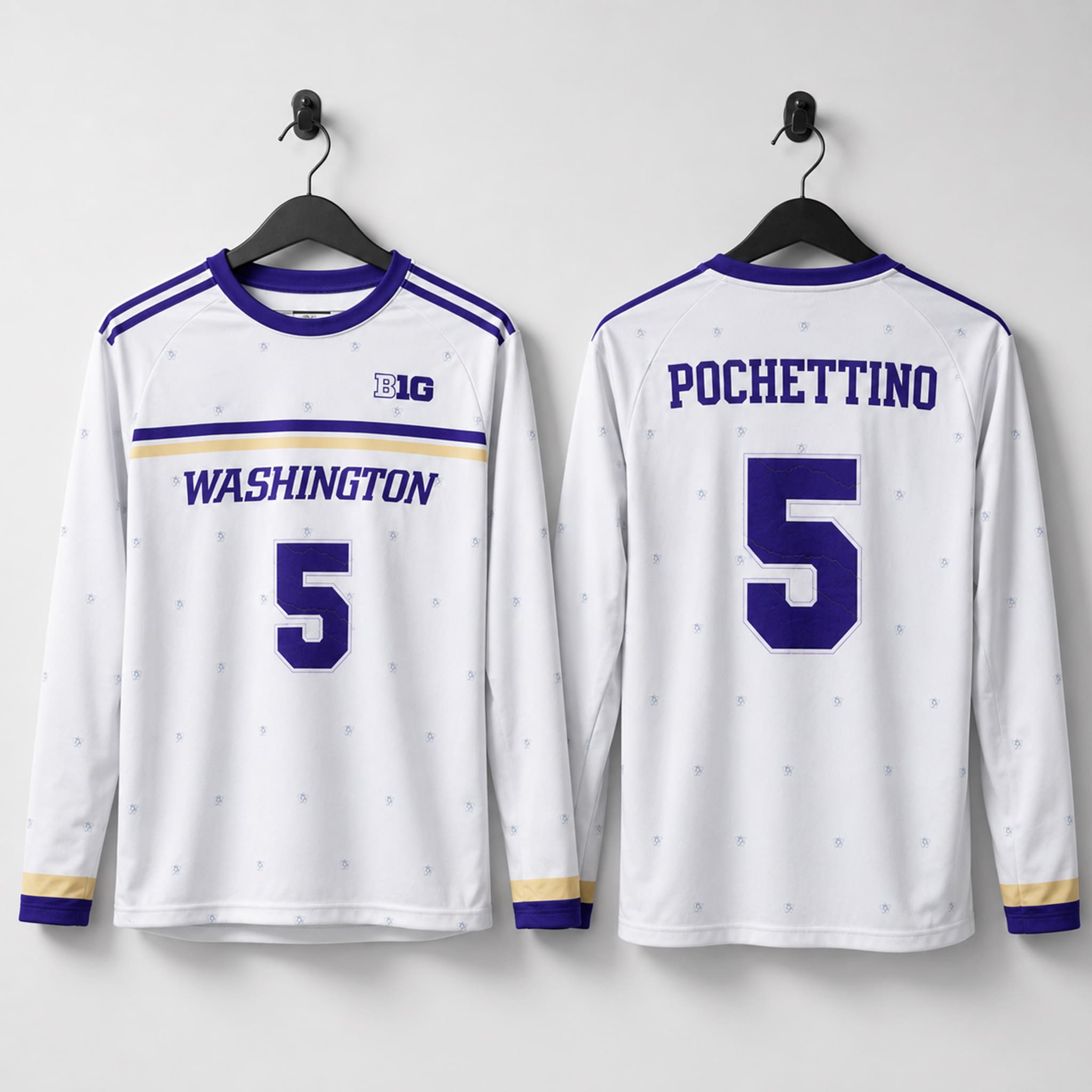 University of Washington Pochettino Soccer Jersey 1 University of Washington Pochettino Soccer Jersey 4