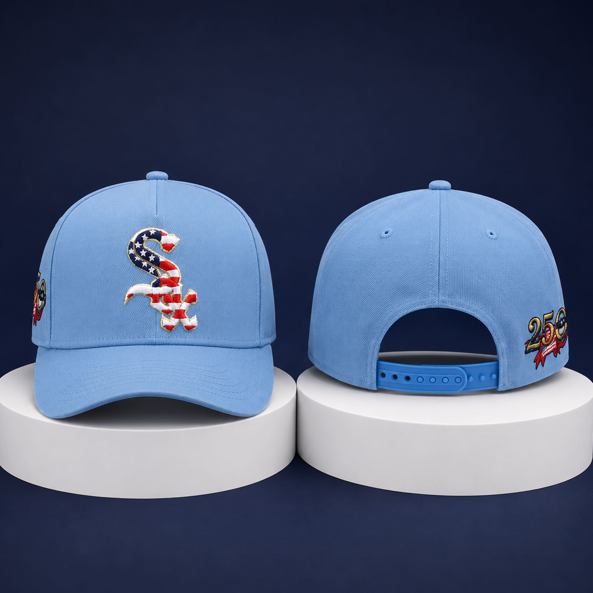 White Sox USA 250 Red White Blue Hat 1 White Sox USA 250 Red White Blue Hat 1