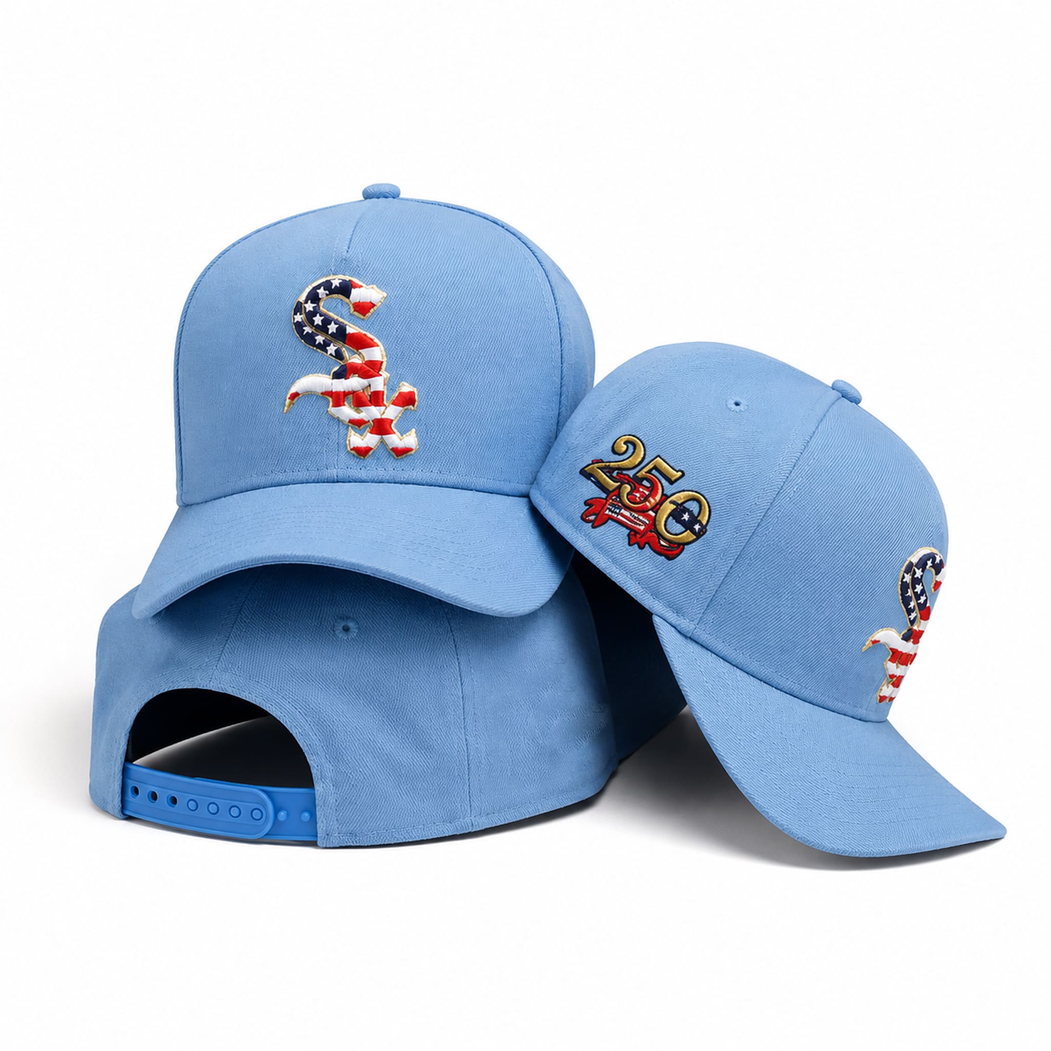White Sox USA 250 Red White Blue Hat 5 White Sox USA 250 Red White Blue Hat