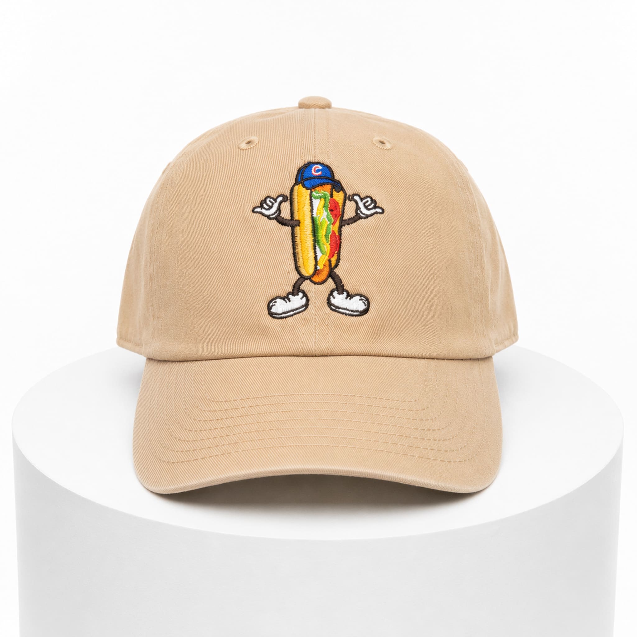 Wrigleyville Cubs National Hot Dog Day Khaki Hat 3 Wrigleyville Cubs National Hot Dog Day Khaki Hat 4