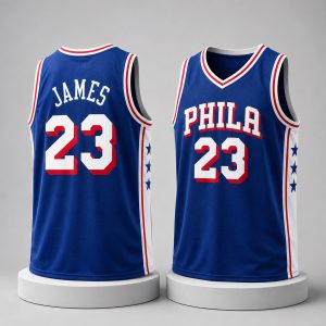 Lebron James Philly Basketball Jersey 1