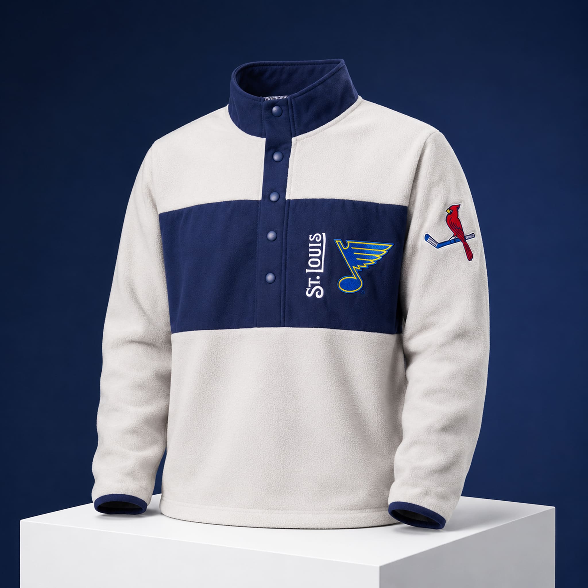 2026 Cardinals STL Blues Pullover Sweater Giveaway 1 2026 Cardinals STL Blues Pullover Sweater Giveaway 1