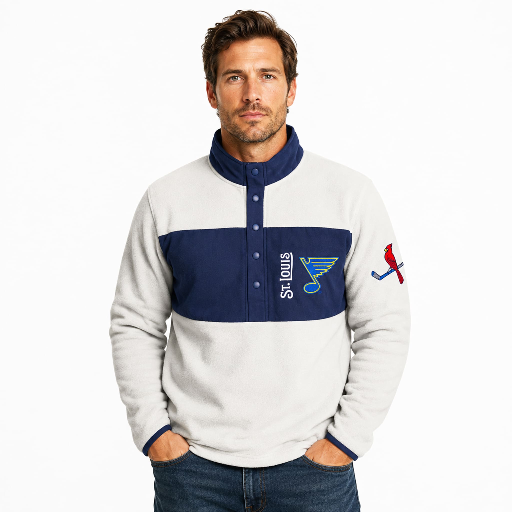 2026 Cardinals STL Blues Pullover Sweater Giveaway 4 2026 Cardinals STL Blues Pullover Sweater Giveaway 4