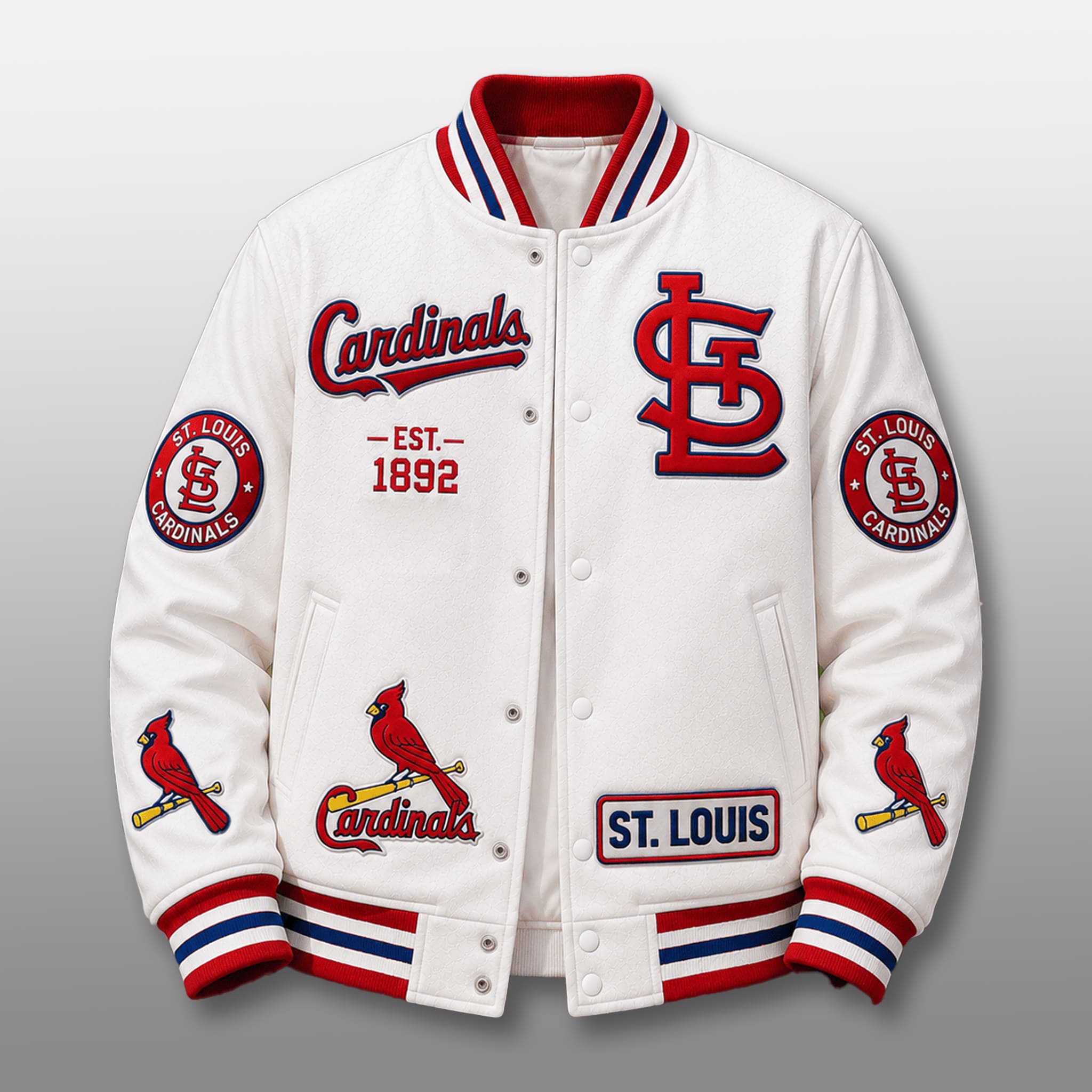 Cardinals EST 1892 Legacy Varsity Jacket 1 Cardinals EST 1892 Legacy Varsity Jacket 1