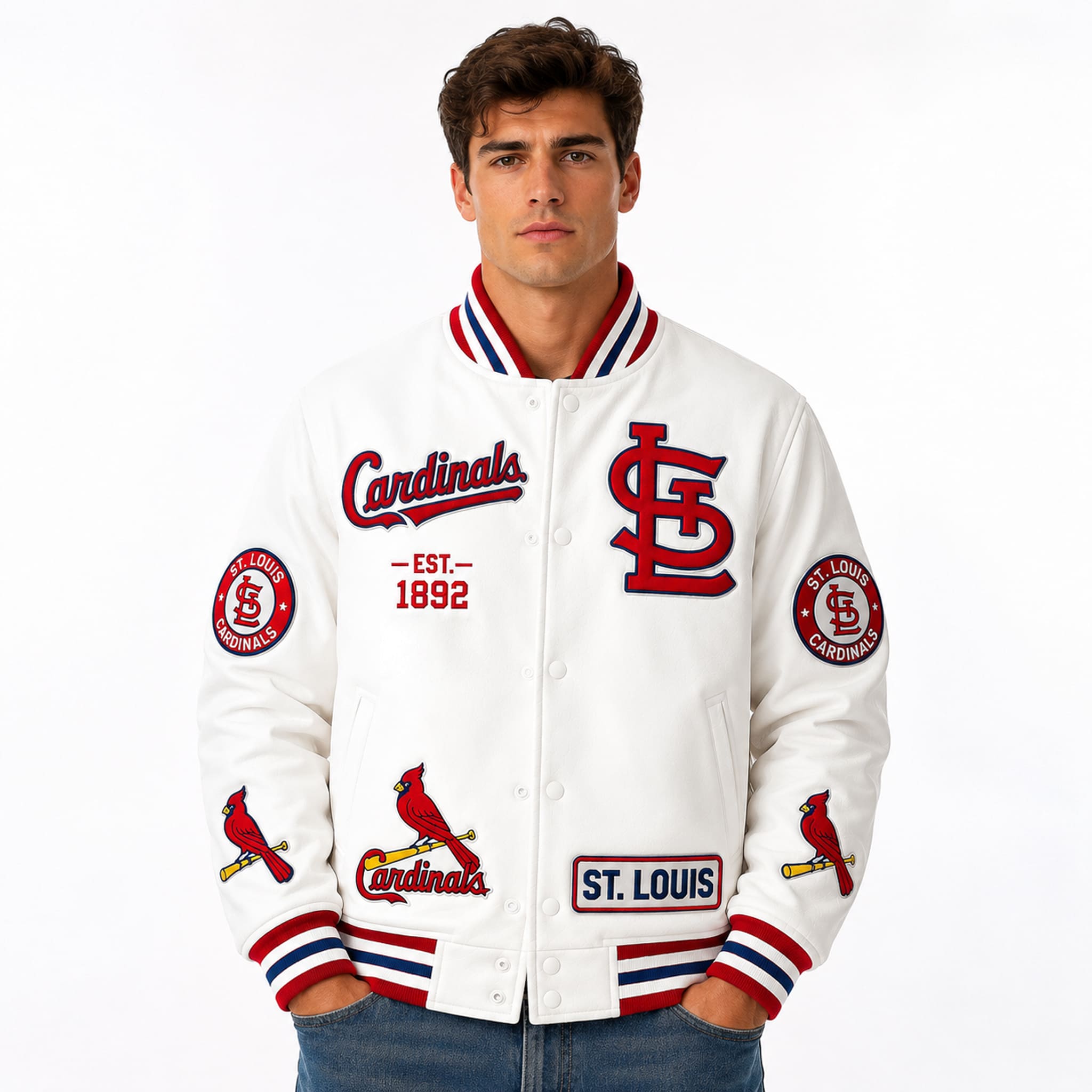 Cardinals EST 1892 Legacy Varsity Jacket 2 Cardinals EST 1892 Legacy Varsity Jacket 2
