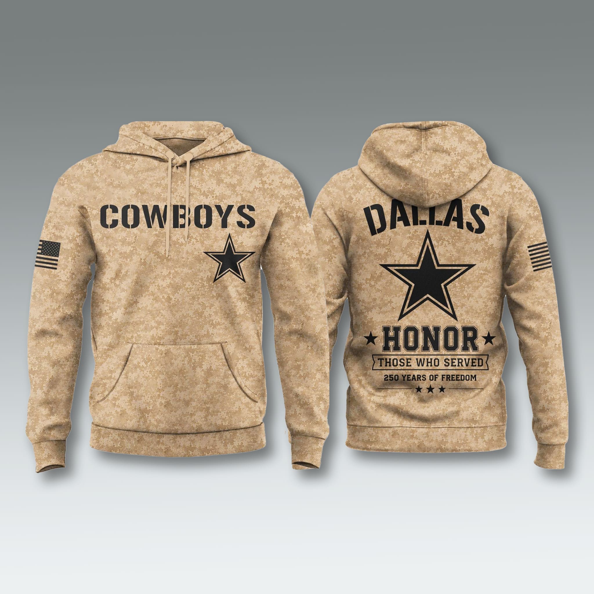 Cowboys 250 Years of Freedom Veteran Camo Hoodie 2 Cowboys 250 Years of Freedom Veteran Camo Hoodie 2