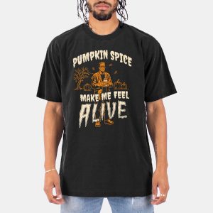 Frankenstein Pumpkin Spice Make Me Feel Alive Shirt 10