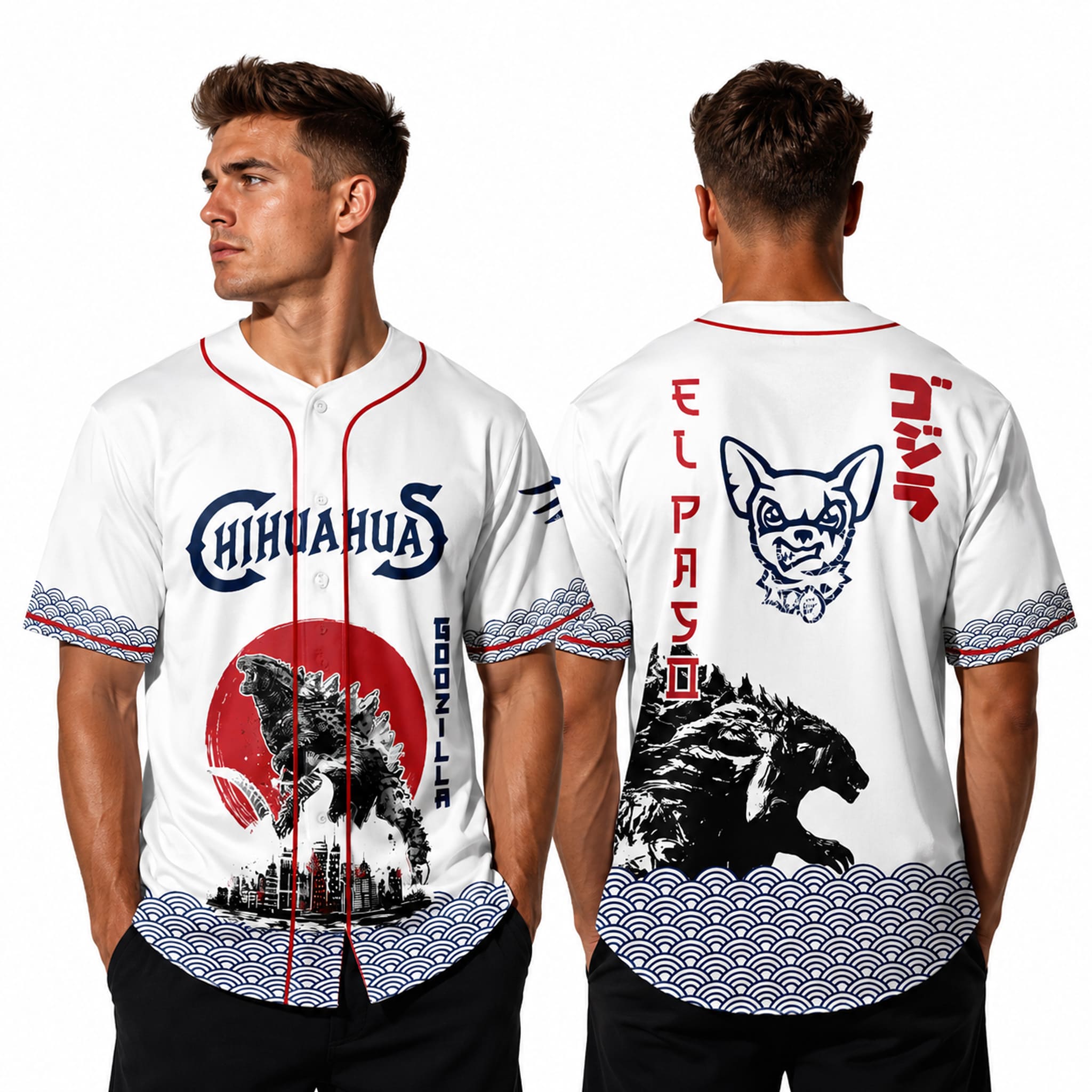 El Paso Chihuahuas Godzilla Jersey 2 El Paso Chihuahuas Godzilla Jersey 2