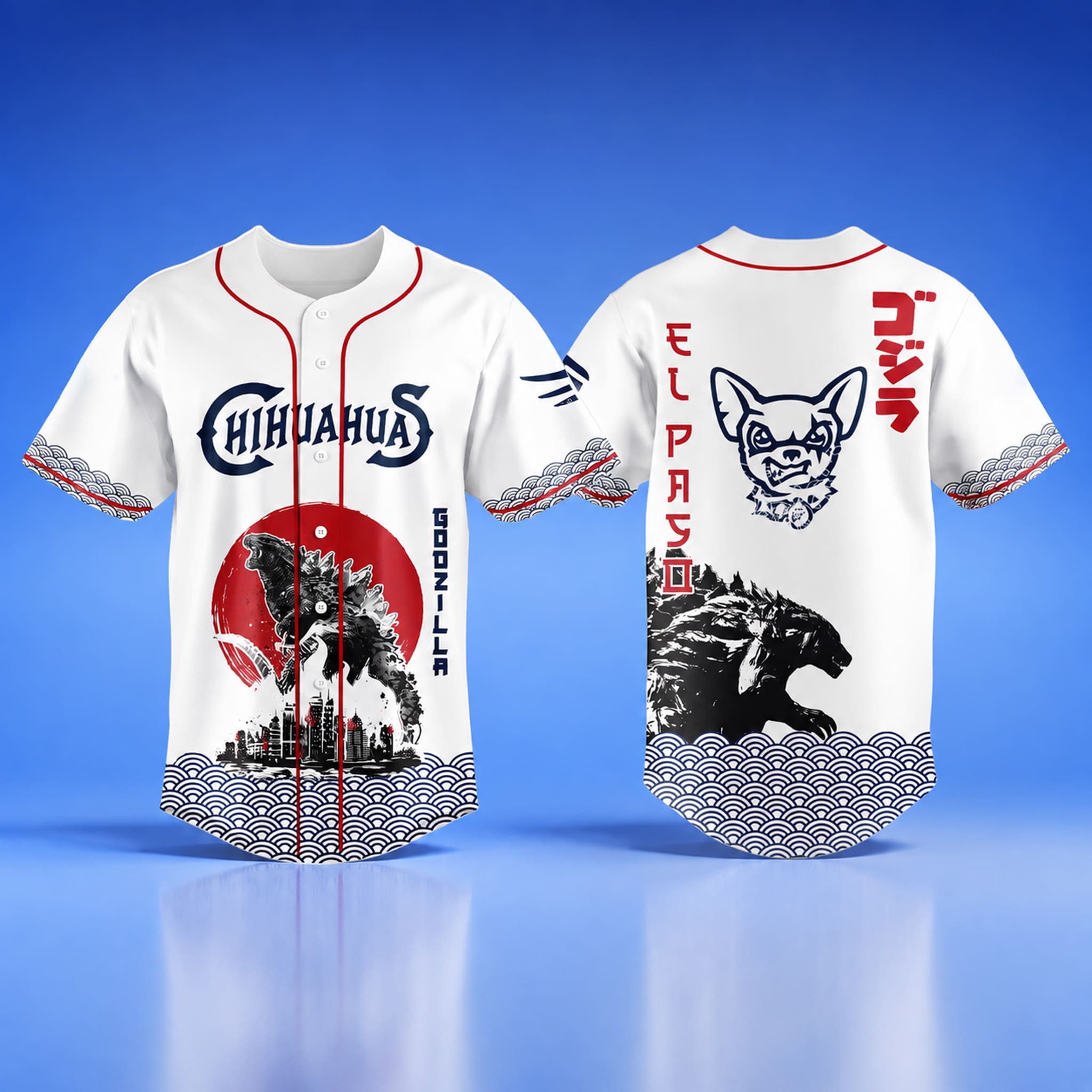 El Paso Chihuahuas Godzilla Jersey El Paso Chihuahuas Godzilla Jersey