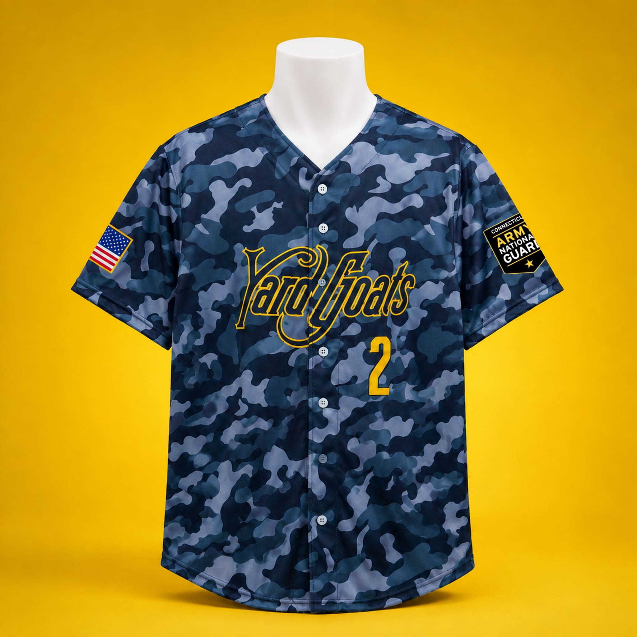 2026 Hartford Yard Goats Camo Jersey Giveaway 1 Hartford Yard Goats Camo Jeresy Giveaway 2026 2