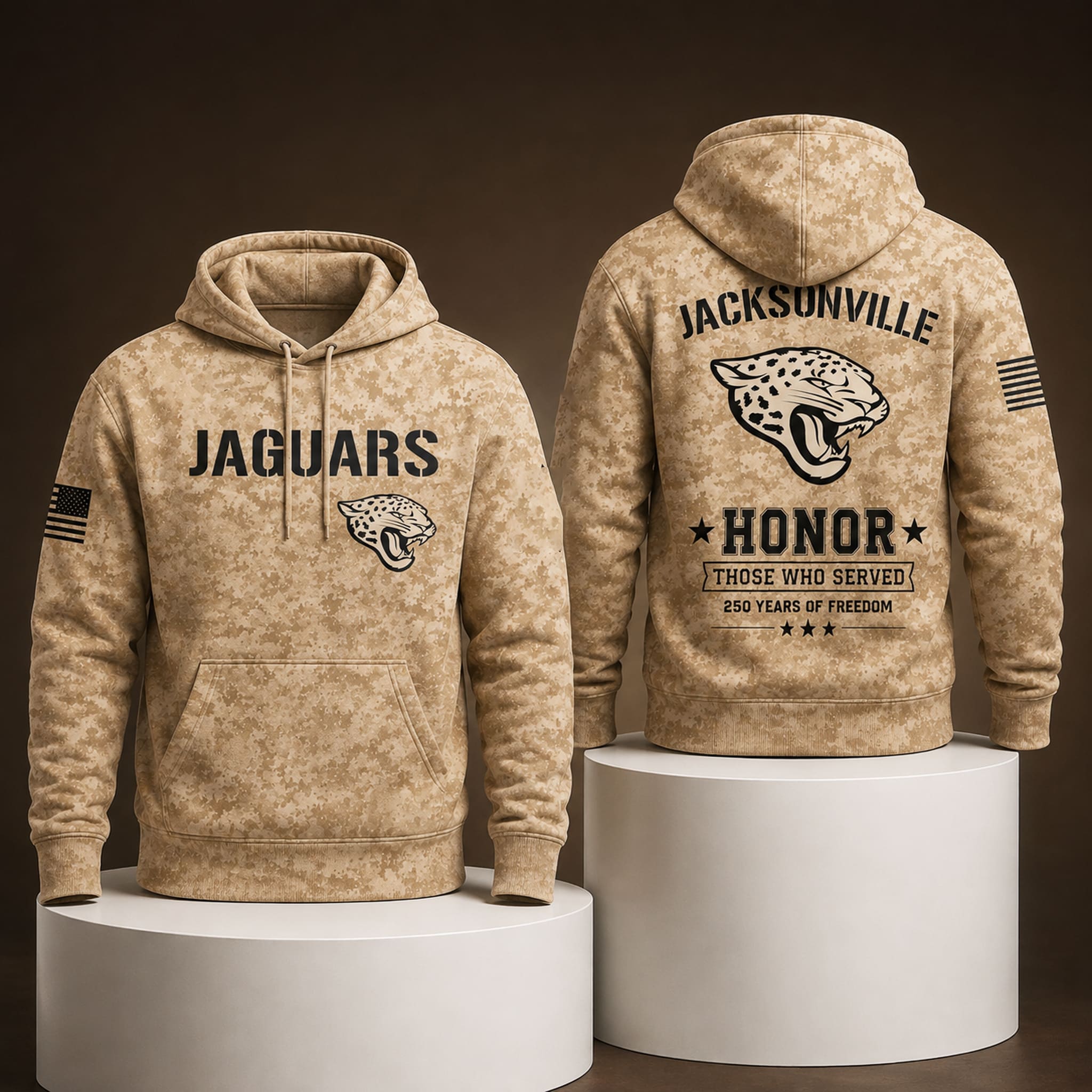 Jaguars 250 Years of Freedom Veteran Camo Hoodie Jaguars 250 Years of Freedom Veteran Camo Hoodie