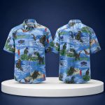 LA Dodgers Godzilla Retro Hawaiian Shirt