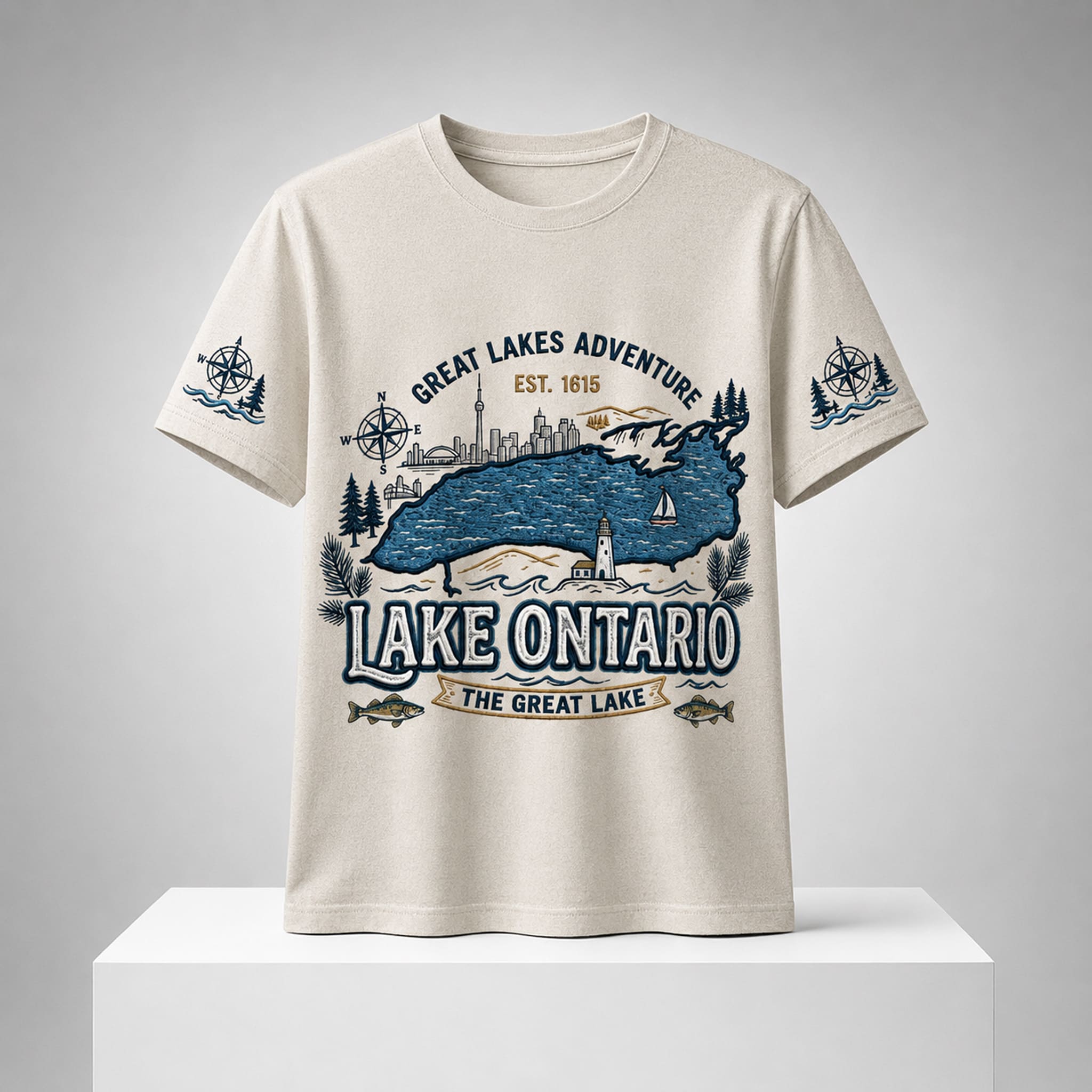 Lake Ontario Great Lakes Adventure Vintage Shirt 5 Lake Ontario Great Lakes Adventure Vintage Shirt